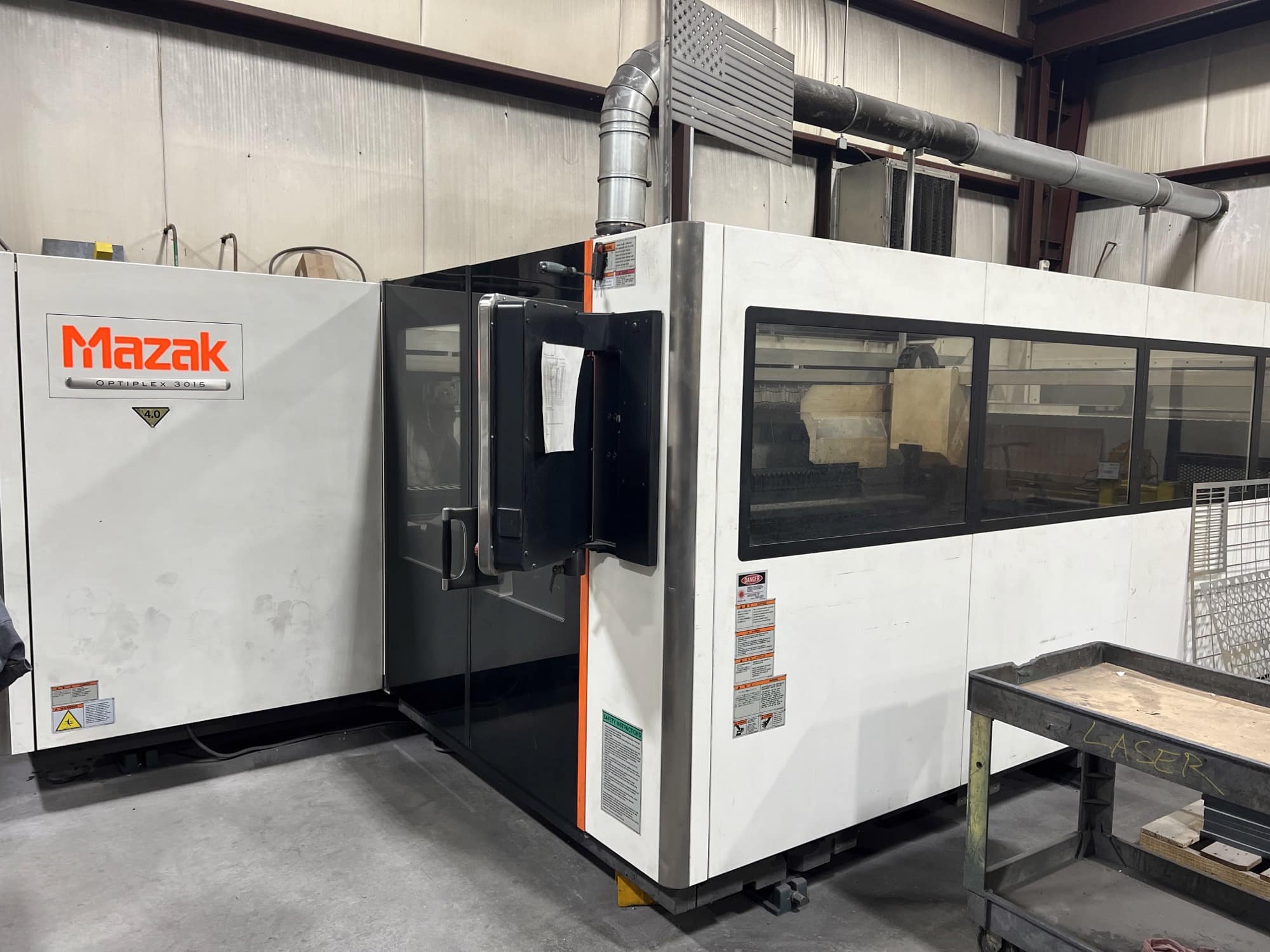 4,000 Watt Mazak Optiplex 3015 CO2 Laser, 2013- 5' x 10' Table - Image 3
