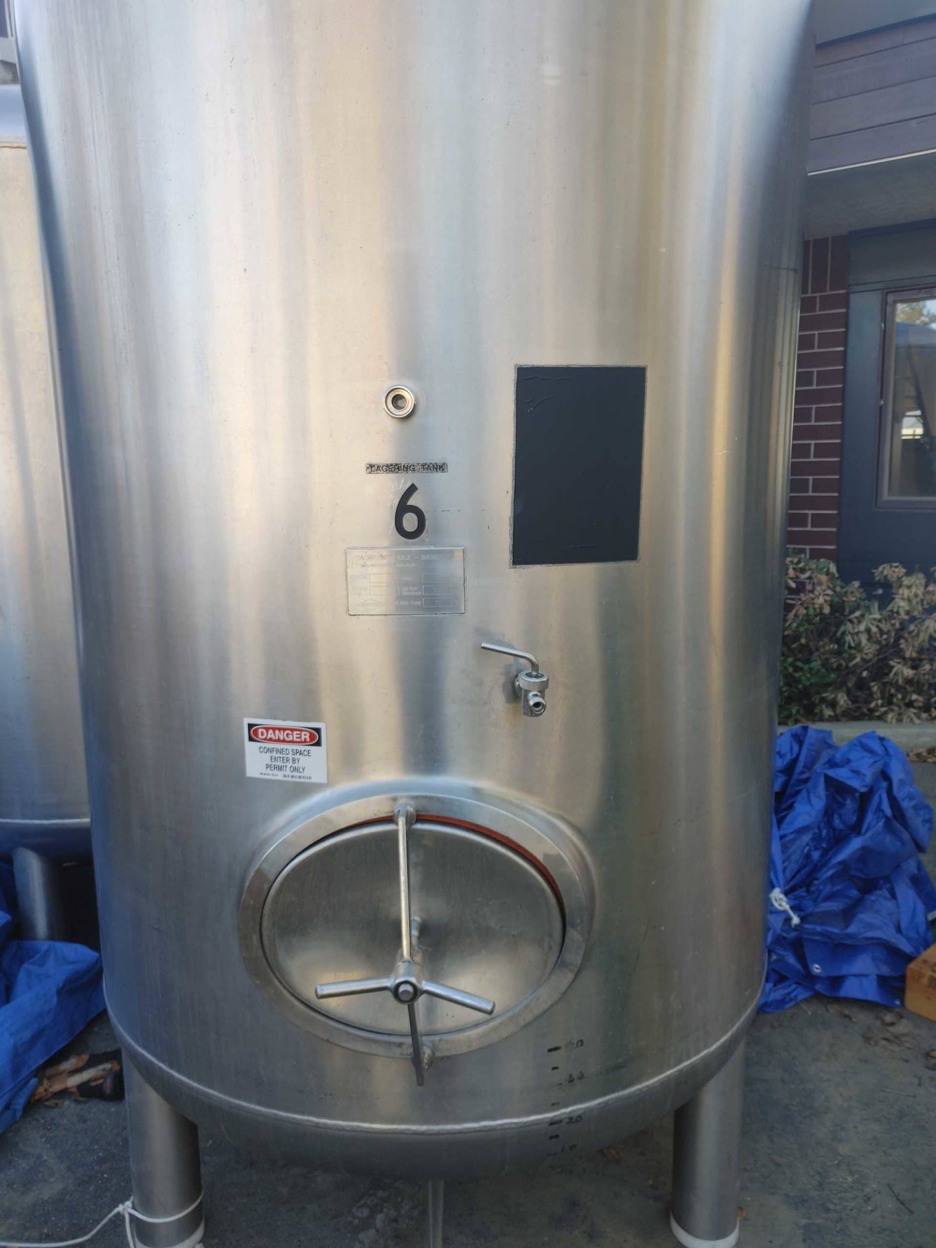 863 Gallon Kaspar- Schulz Stainless Steel Tank, 1989 - CIP