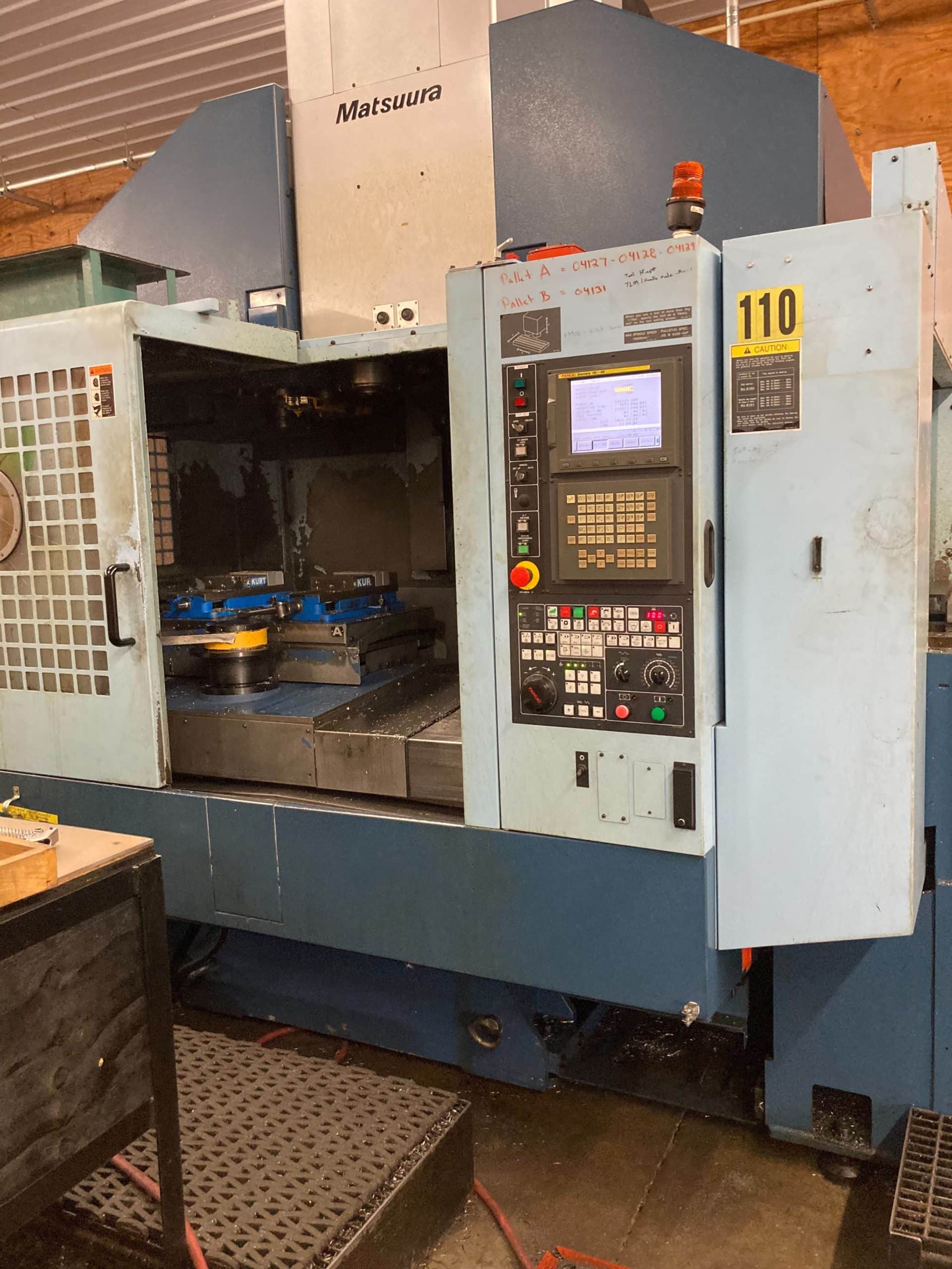 Matsuura RA-3G VMC, 2007- Pallet Changer, 15k RPM, Fanuc