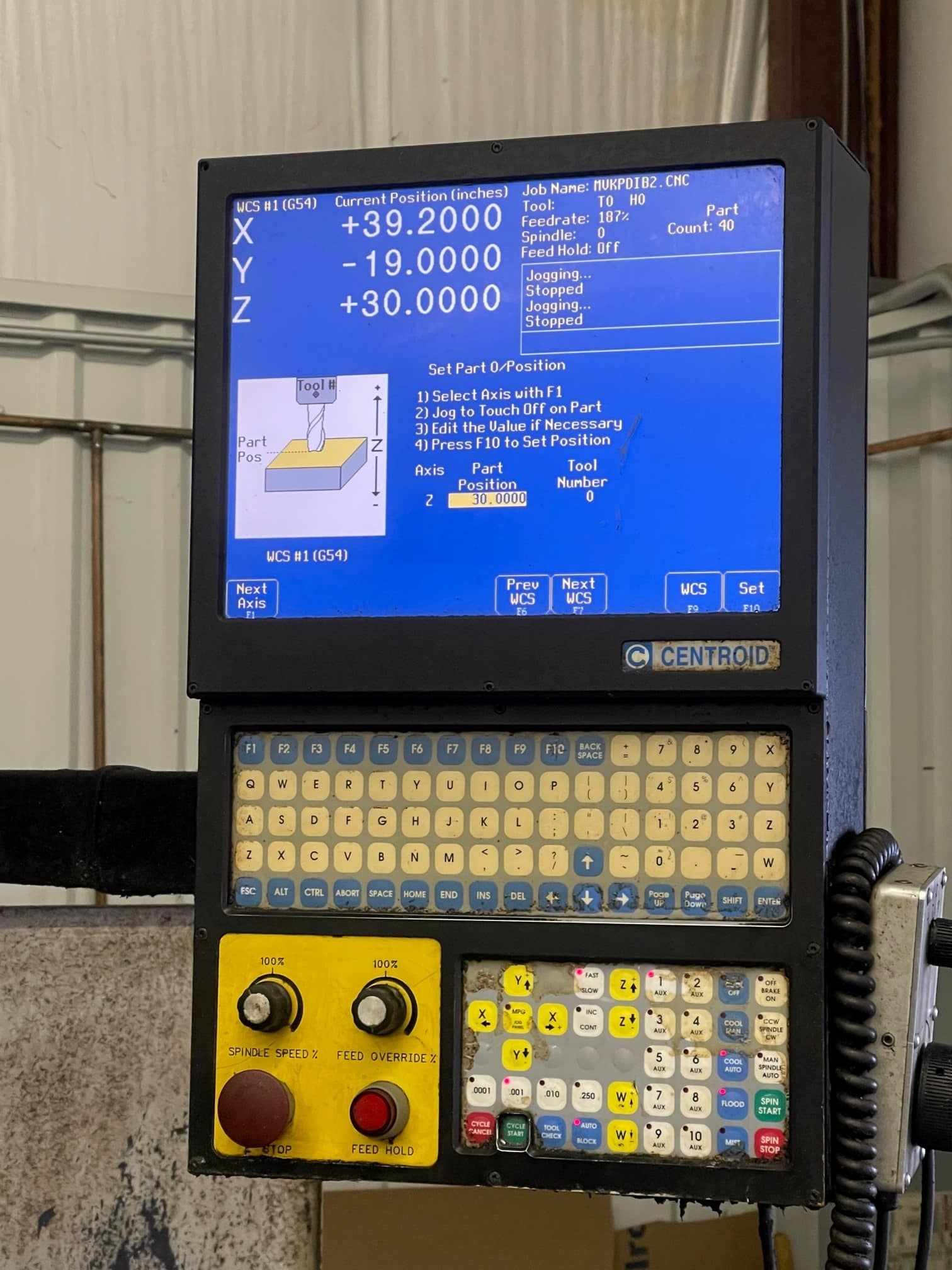 Millport Rhino M-60B CNC Mill, 1995 - Centroid CNC Control, Tooling Included - Image 2