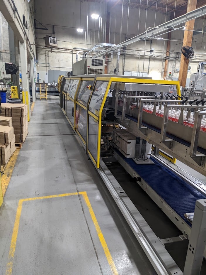SMI SK450-T Shrink Bundler, 2003- Infeed Laners