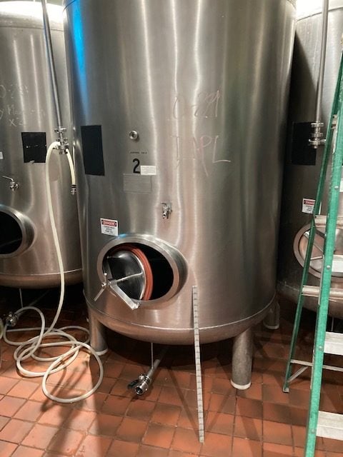 863 Gallon Kaspar- Schulz Stainless Steel Tank, 1989 - CIP