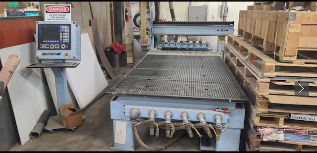 5' x 10' DMS 3B5i-5-10-10XCLXX CNC Router, 2011 - Automatic Tool Changer, Tool Rack, Vacuum Pump Zephyr