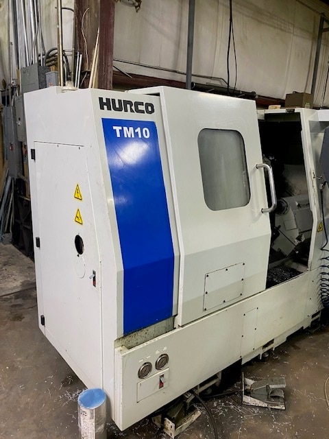 Hurco TM-10 CNC Lathe, 2005 - WinMax Control, Tailstock, Conveyor