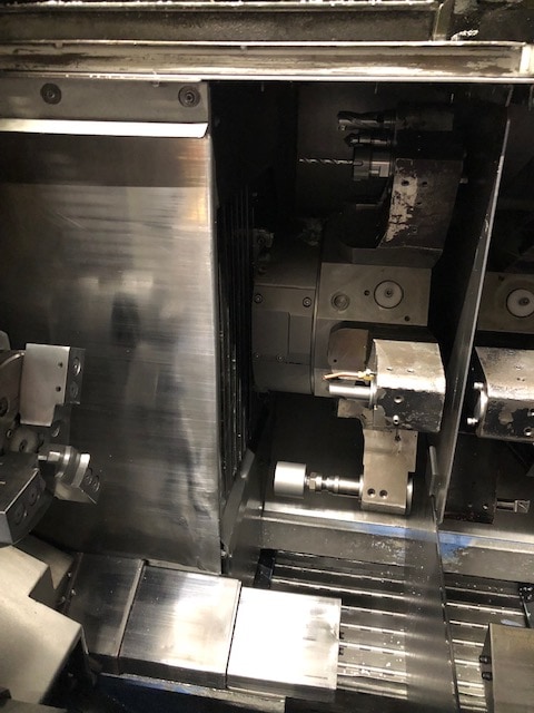 Mazak Multiplex 6200 CNC Lathe, 2000- Gantry, 8" chucks, C axis , live Tooling - Image 4