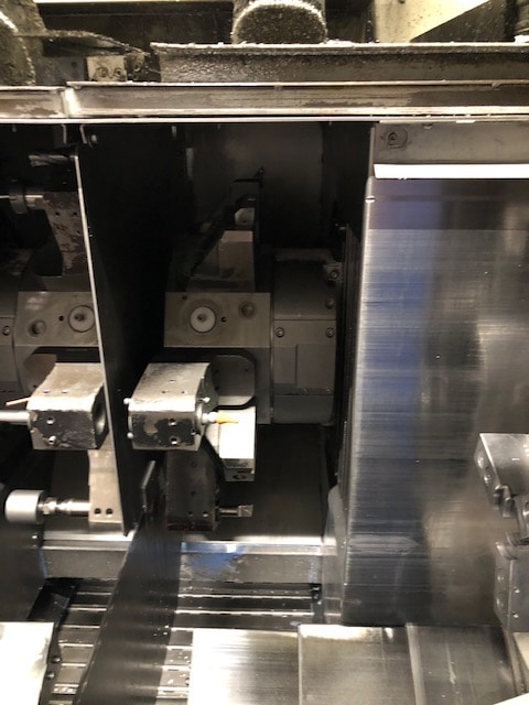 Mazak Multiplex 6200 CNC Lathe, 2000- Gantry, 8" chucks, C axis , live Tooling - Image 3