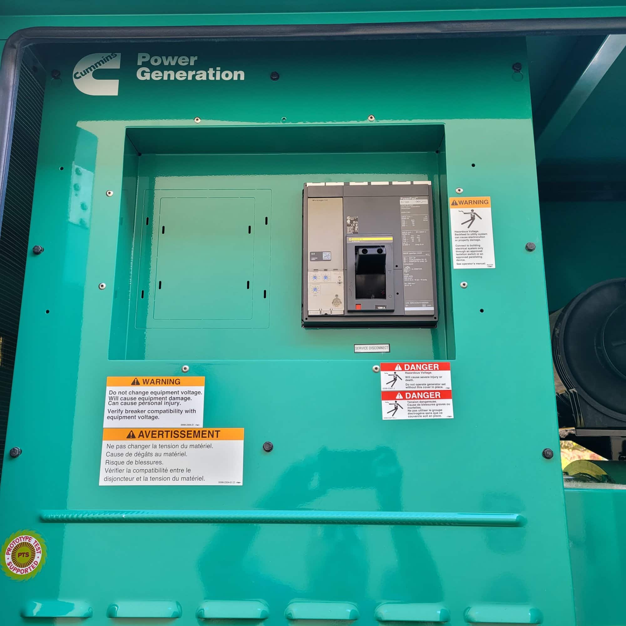 Cummins DFEK 2190288 Diesel Generator, 2021 - Never used Transfer Switch, Zero Hours - Image 2