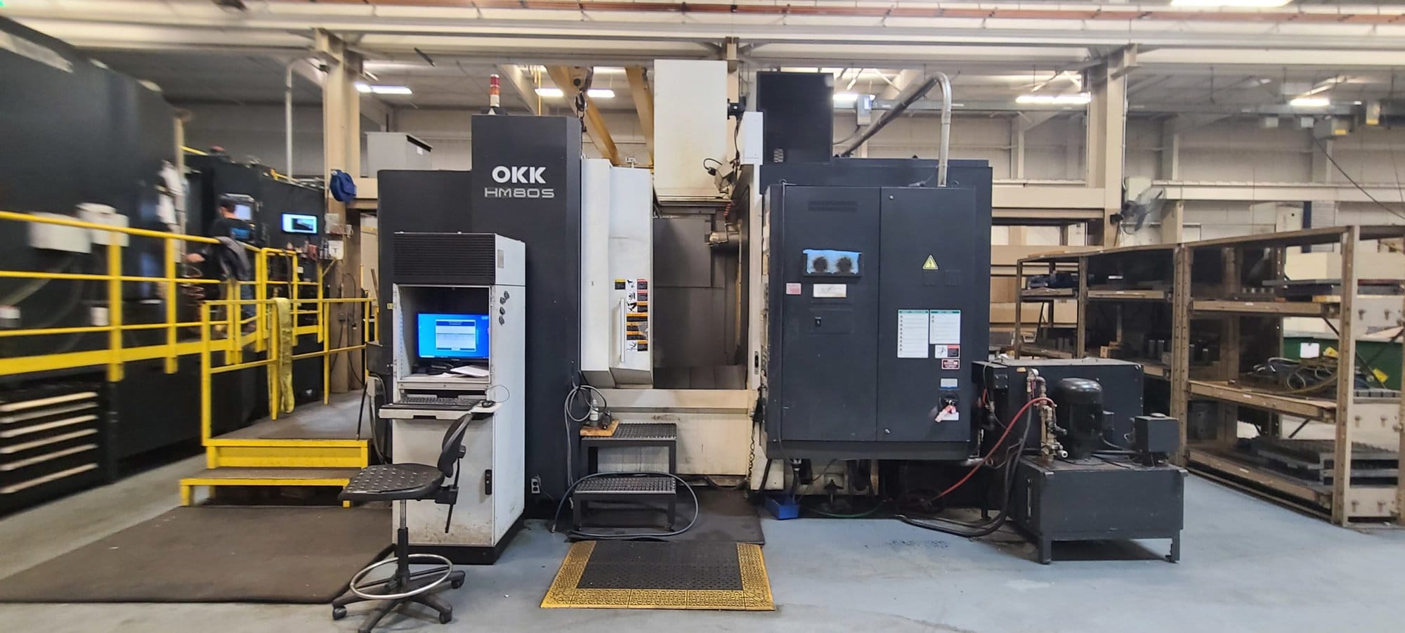 OKK HM80s 800MM CNC HMC, 2004- 60 ATC