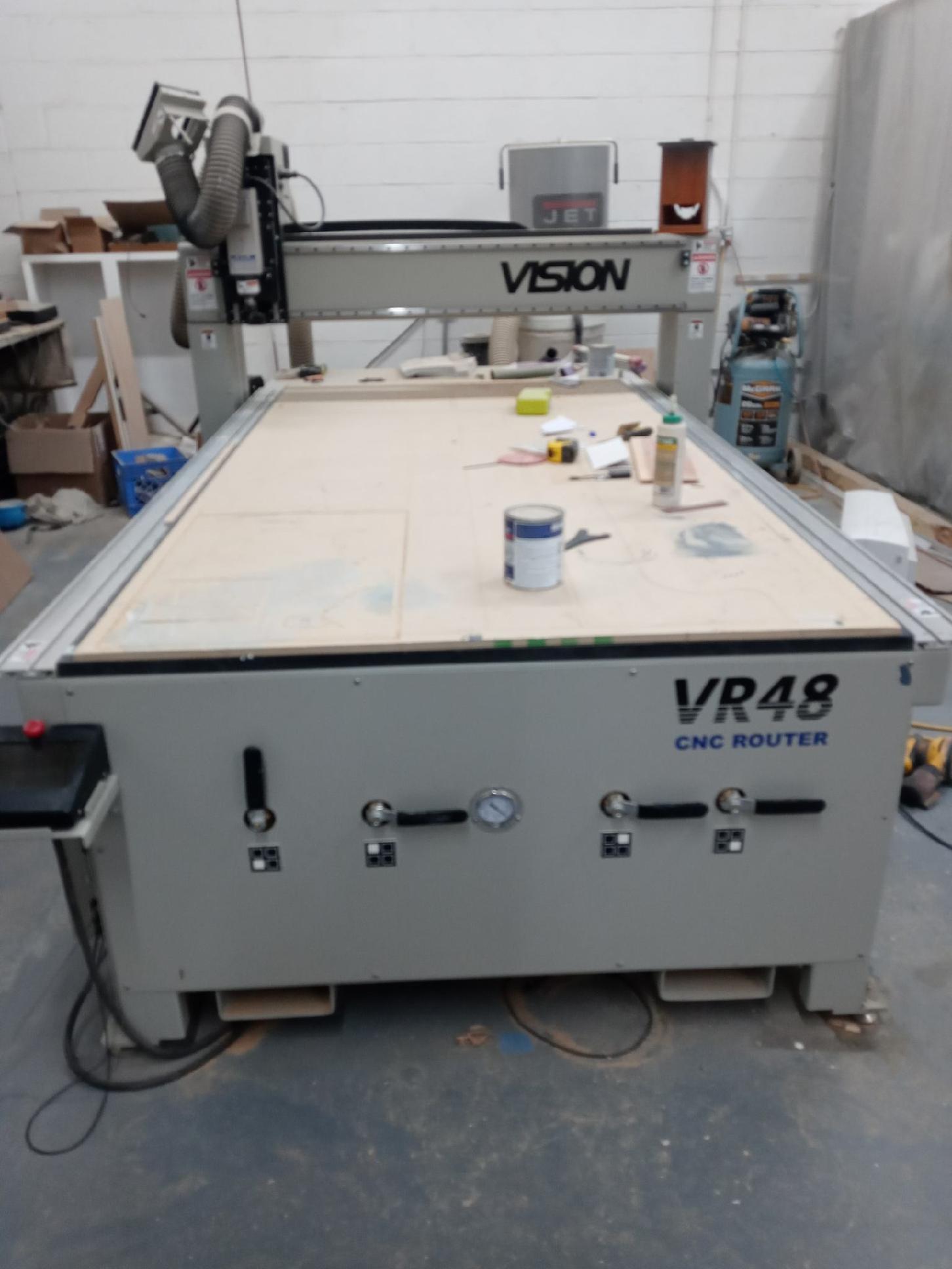 4' x 8' Vision VR48V CNC Router/Engraver, 2021