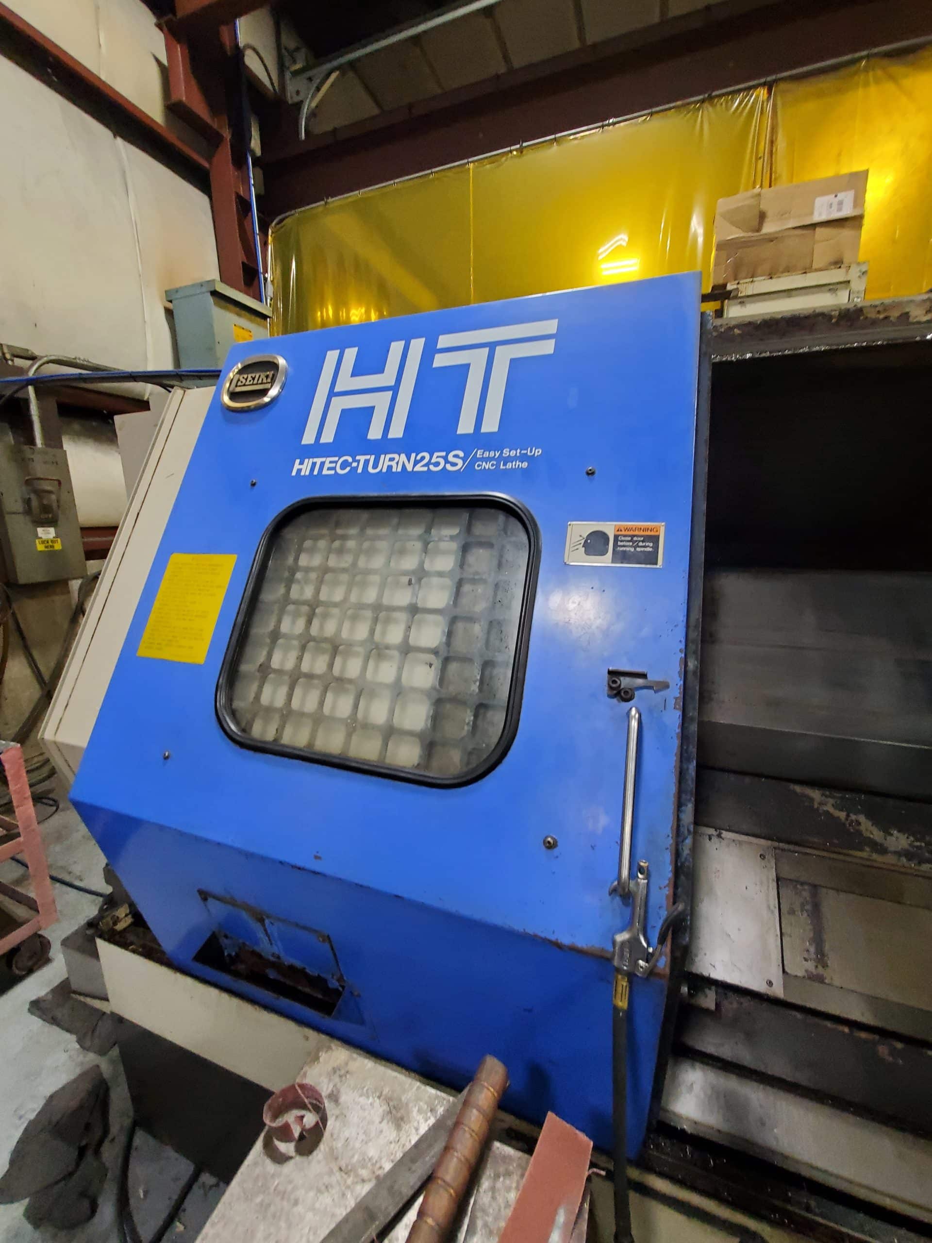 Hitachi Seiki HT25S CNC Lathe, 1995 - Tailstock, MistBuster, Chip Conveyor
