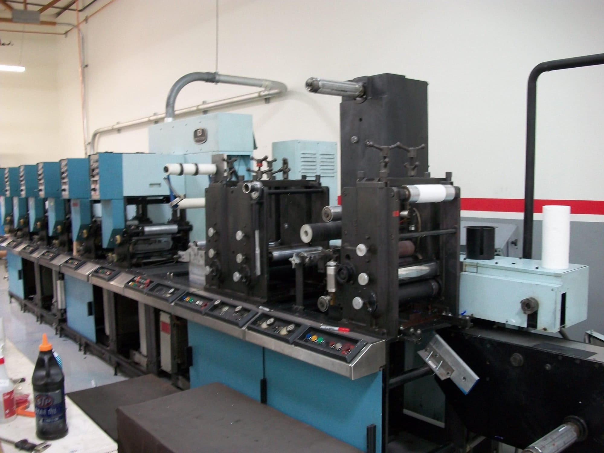 Webtron 1000 6-Color Flexo Press, 1987 - Includes ~20 Dies (Various Label Sizes) - Image 3