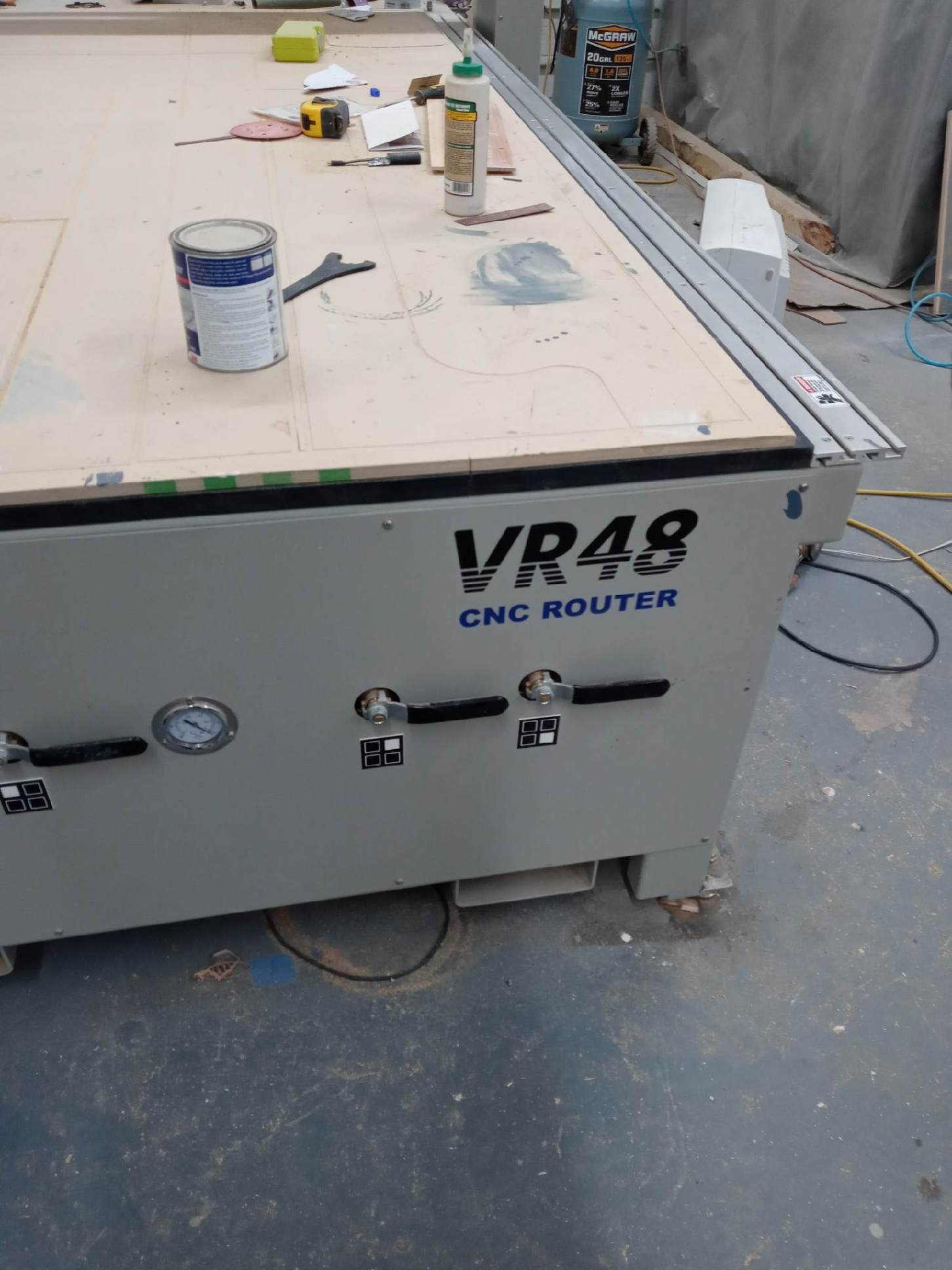 4' x 8' Vision VR48V CNC Router/Engraver, 2021 - Image 2