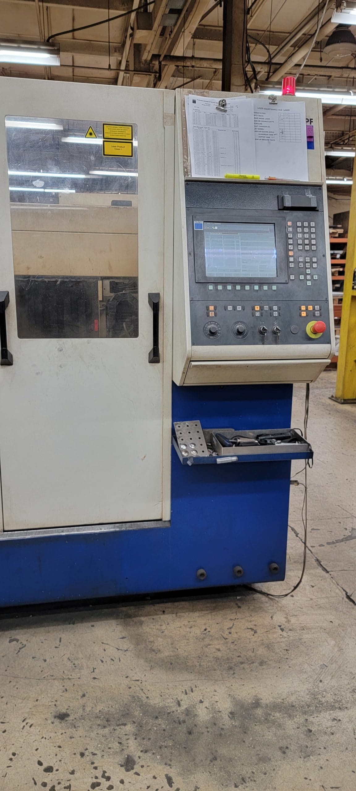 4000 Watt Trumpf Trumatic L3030 CO2 Laser, 2005 - 5'x10', Cooler, Dust Collector, Shuttle Table In & Out, Video Available, Available Immediately - Image 2