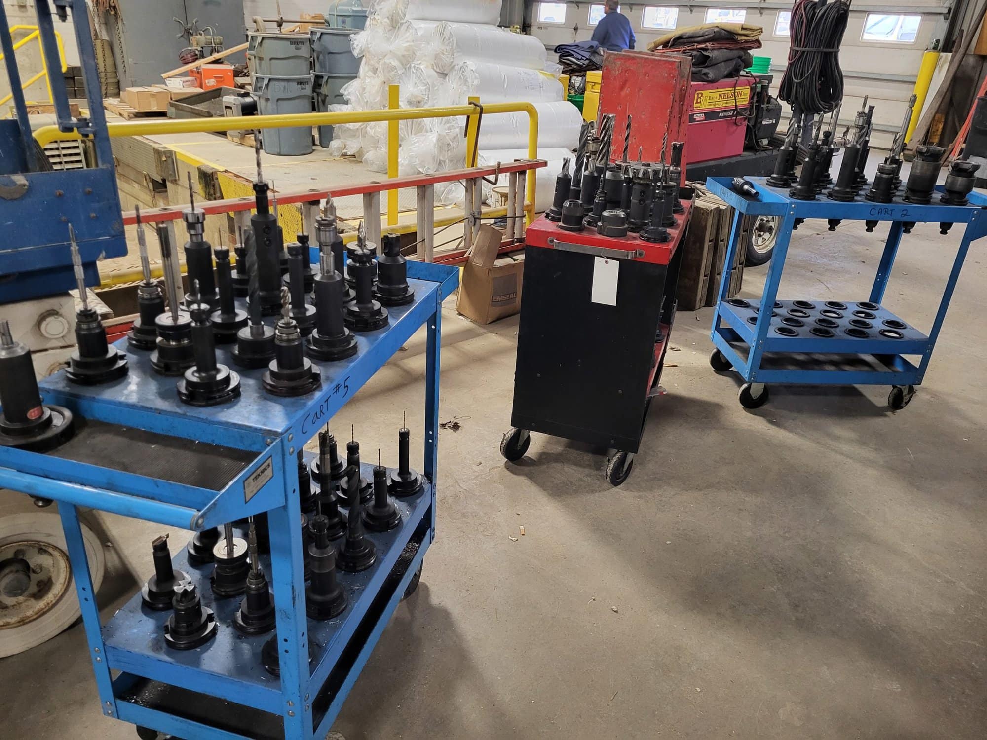 CAT 50 Tool Holders with 3 Tool Carts - Image 5