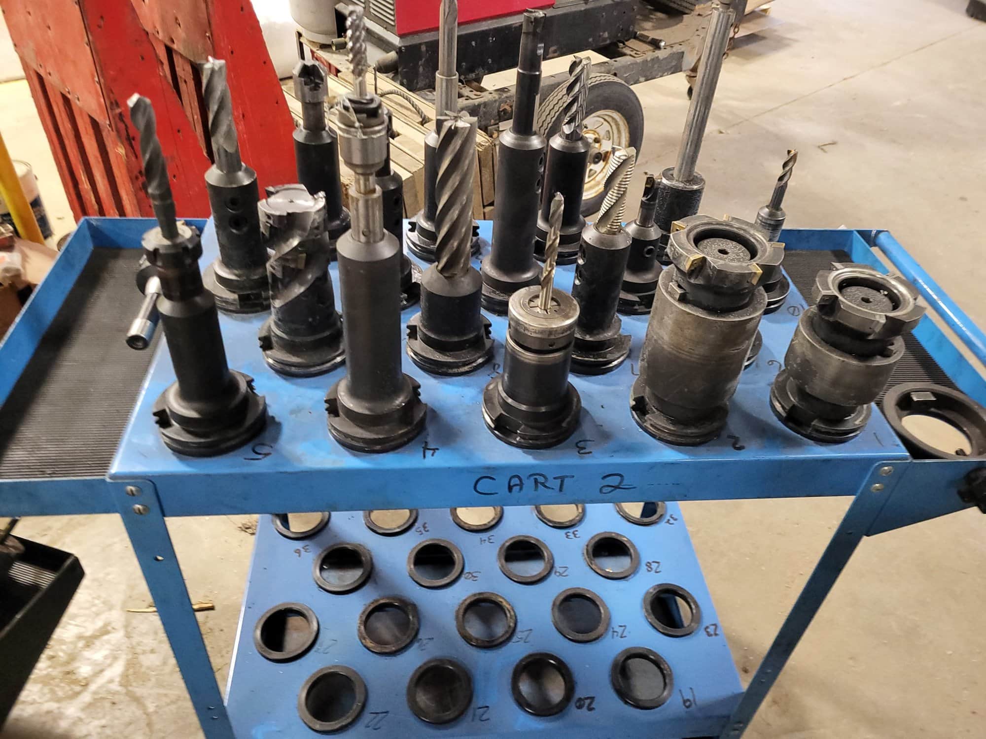CAT 50 Tool Holders with 3 Tool Carts - Image 8
