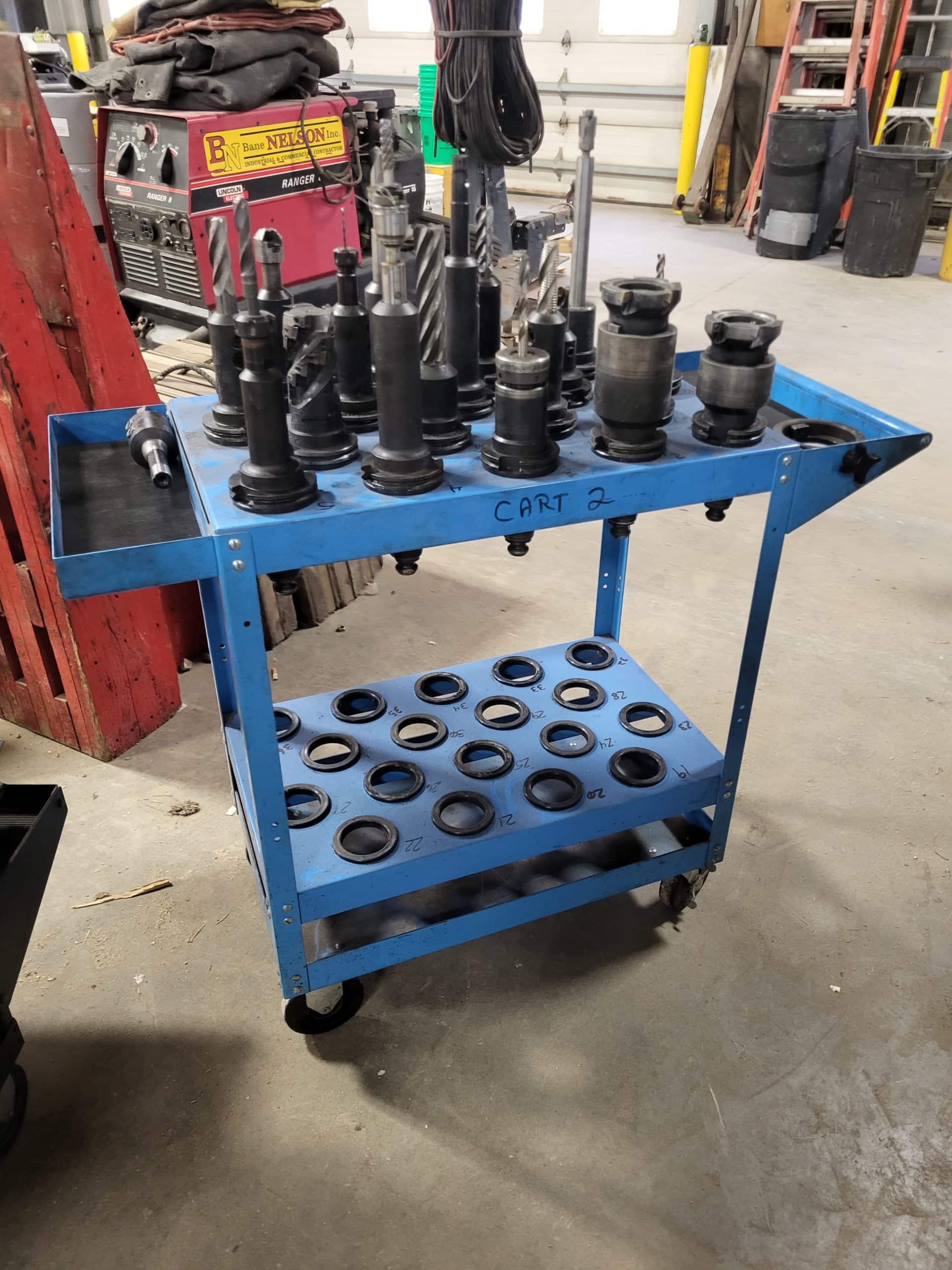 CAT 50 Tool Holders with 3 Tool Carts - Image 6