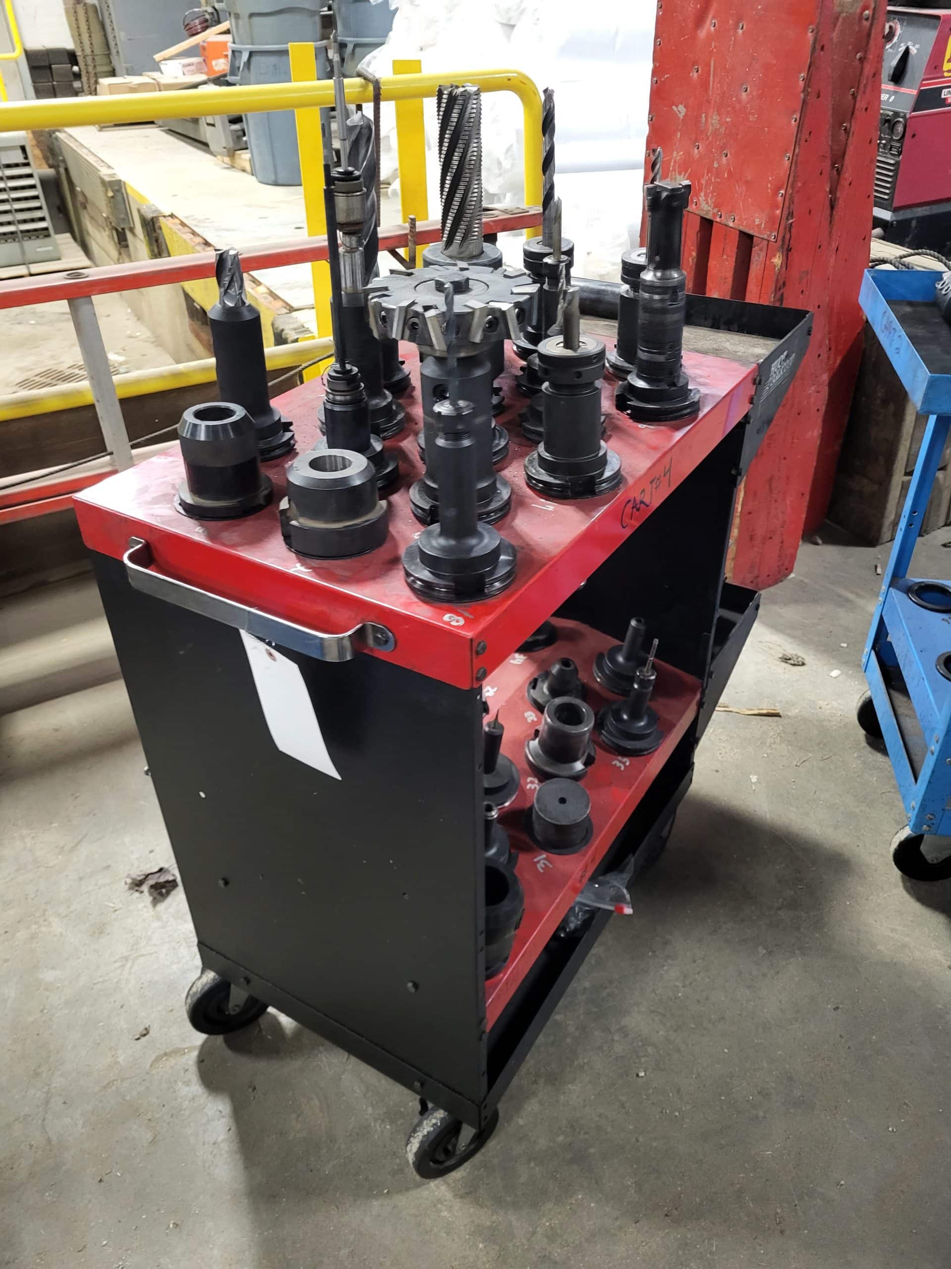 CAT 50 Tool Holders with 3 Tool Carts