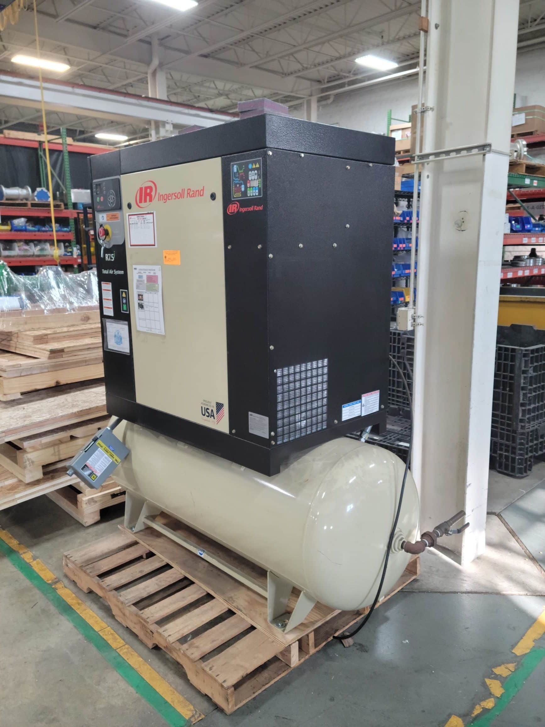 10 HP Ingersoll Rand R7.5i-A135 Rotary Screw Air Compressor, 2014 - 80 Gallon Tank - Image 3
