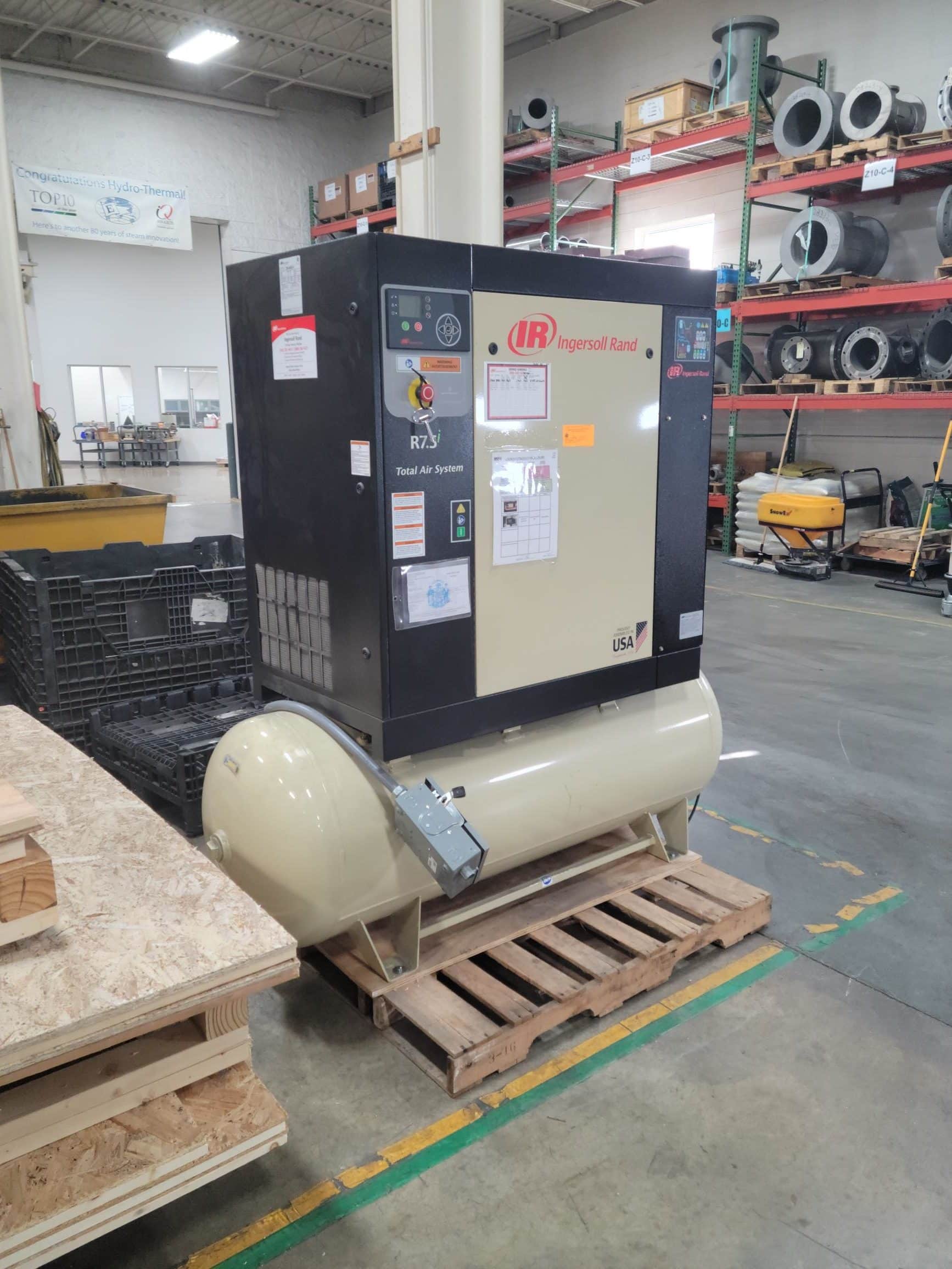 10 HP Ingersoll Rand R7.5i-A135 Rotary Screw Air Compressor, 2014 - 80 Gallon Tank - Image 2