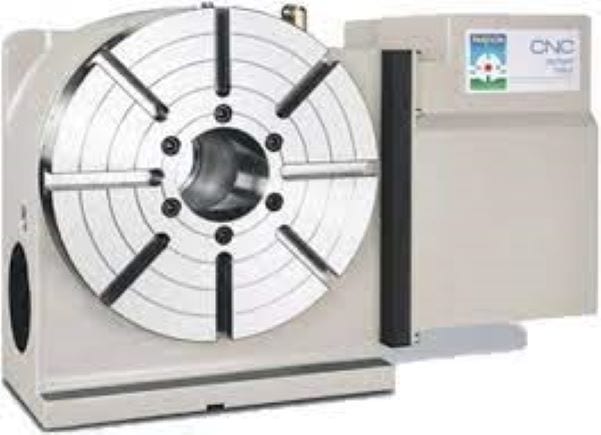 Parkson MNC-200R Worm Gear CNC Rotary Table, 2022 - Never Used, Still In Crates, Fanuc Servo Motor - Image 2