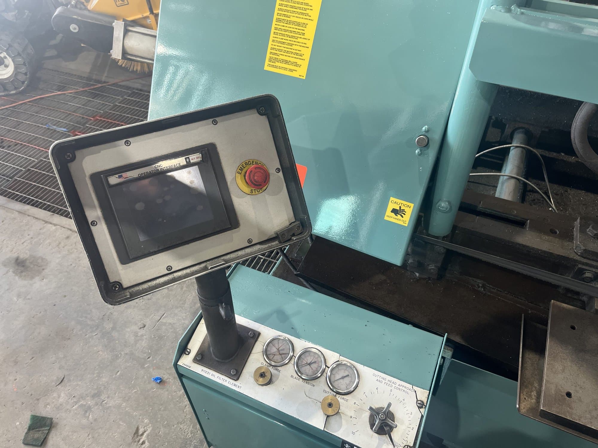 17" x 20" WF Wells F-1620-HA CNC Band Saw, 2004- Conveyor Included - Image 2