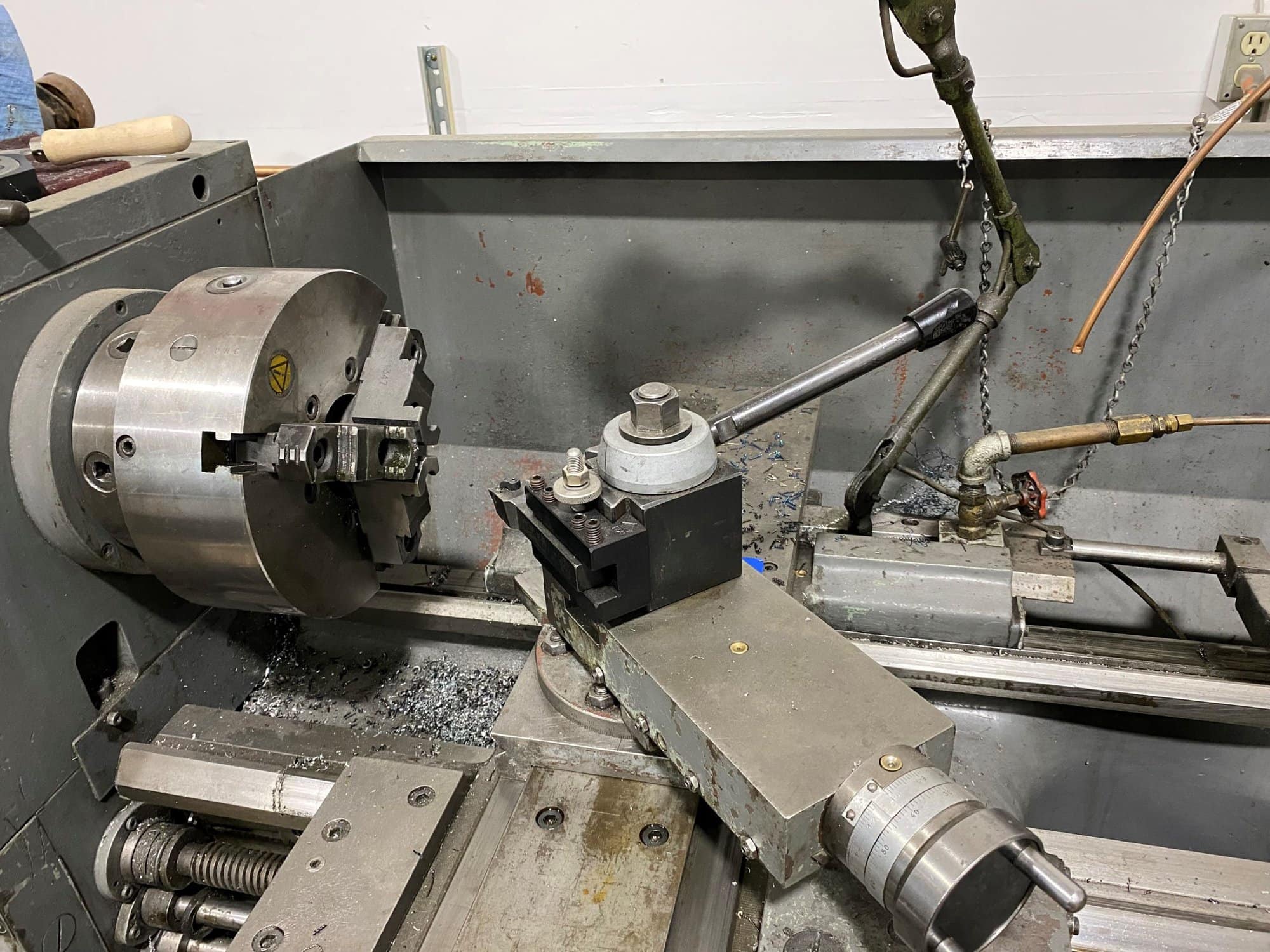 16"x72" Enterprise 1675 Engine Lathe - Available Immediately, Tailstock - Image 4
