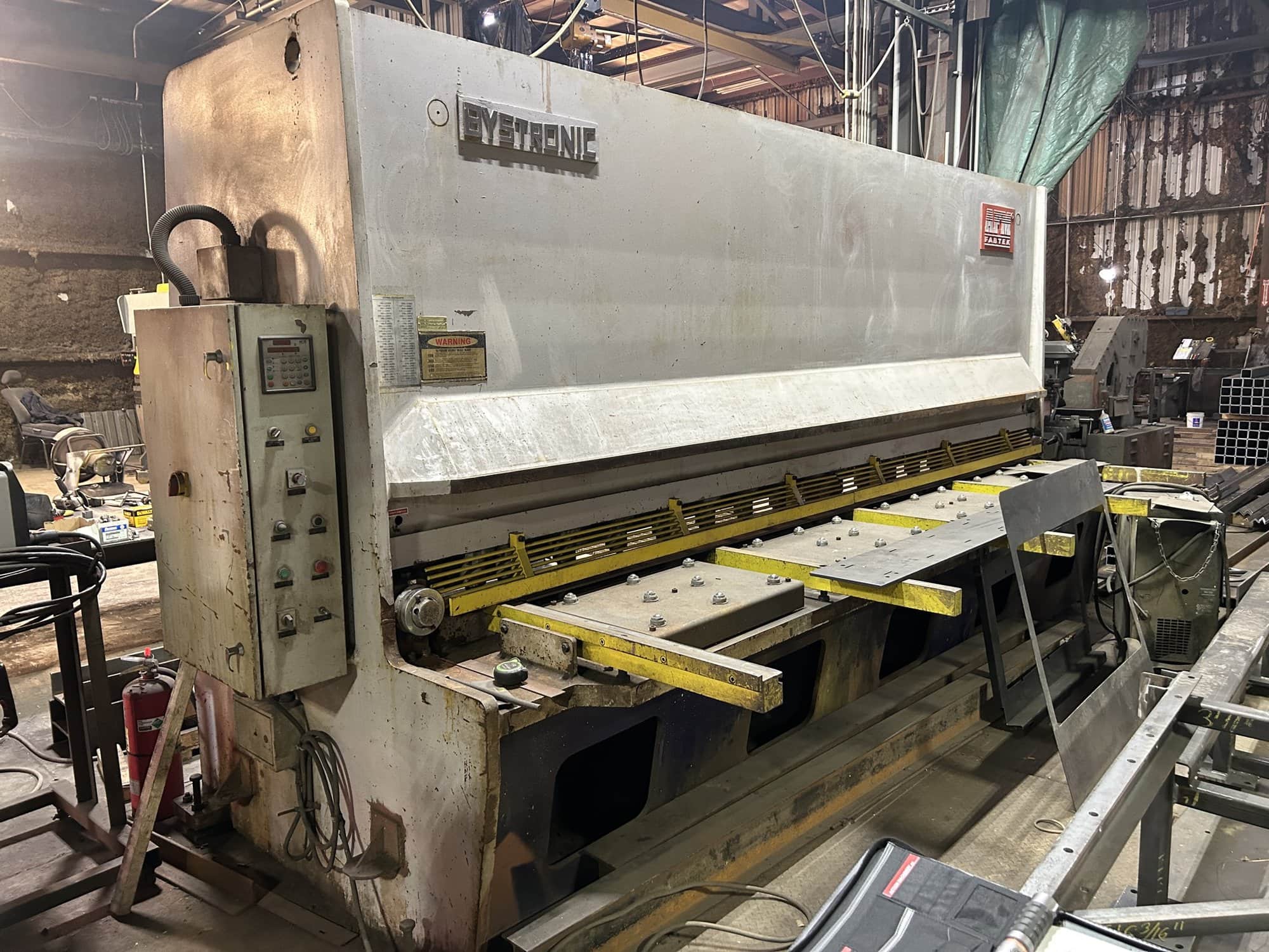1/2" x 13' AFM Fabtek Bystronic MK 13-40 Hydraulic Shear, New Elgo Control