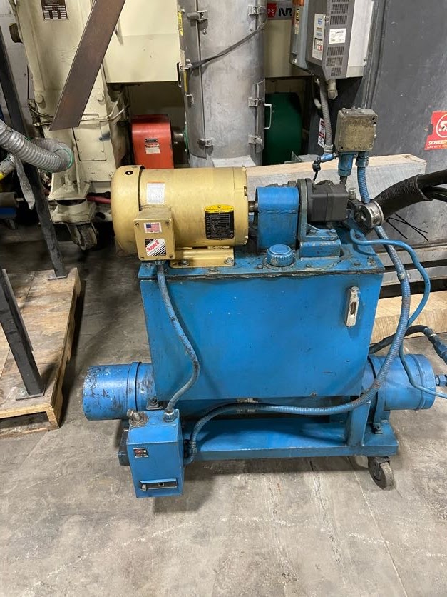 Pelletizing line,4.5'' Johnson Standard 30:1 L/D 150 HP DC Single Screw. Screen changer, strand die, water bath air knife and pelletizer - Image 4