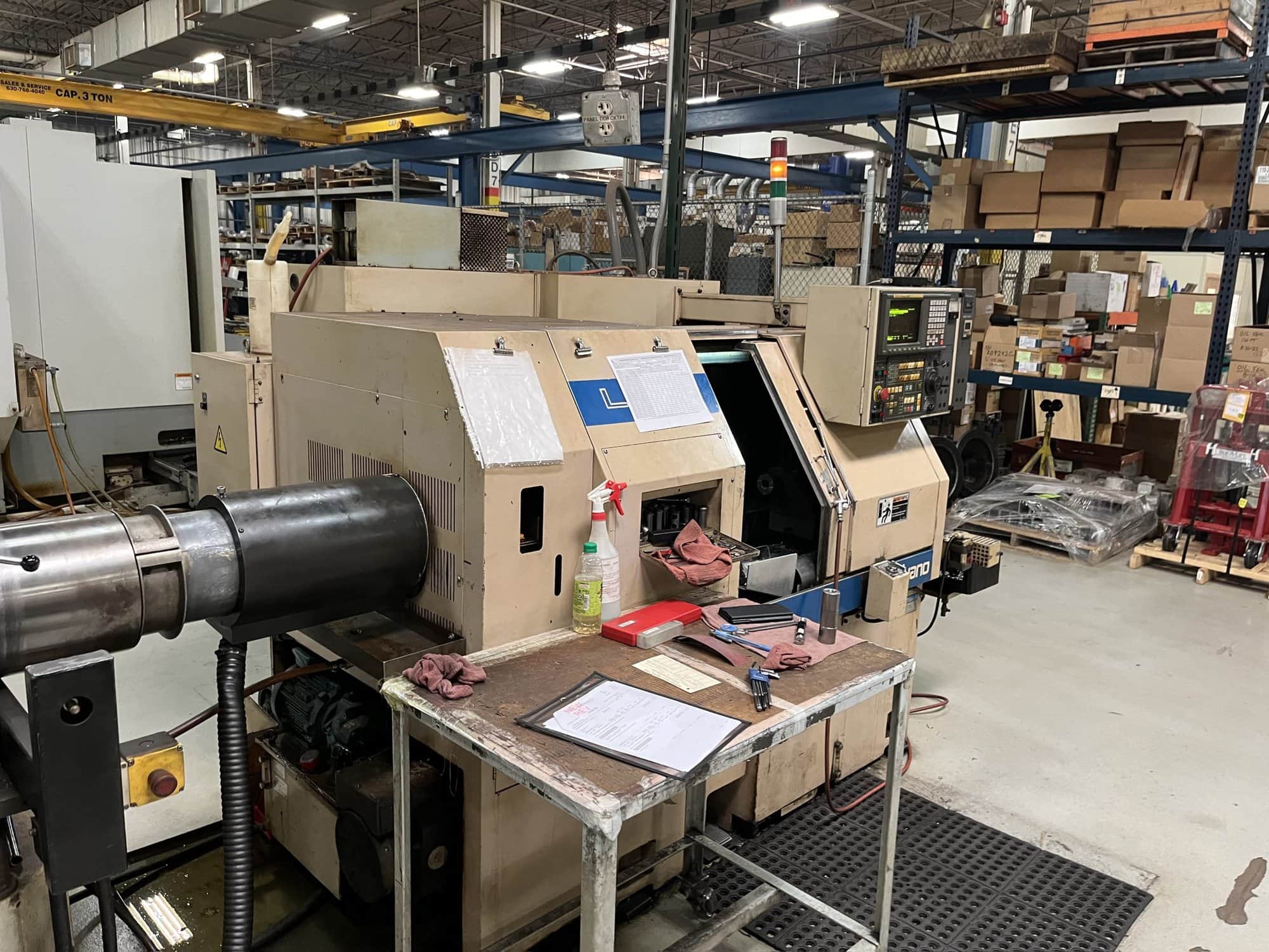 Miyano LE22 CNC Lathe, 1988- Bar Feeder, Chip Conveyor, Fanuc Control - Image 2