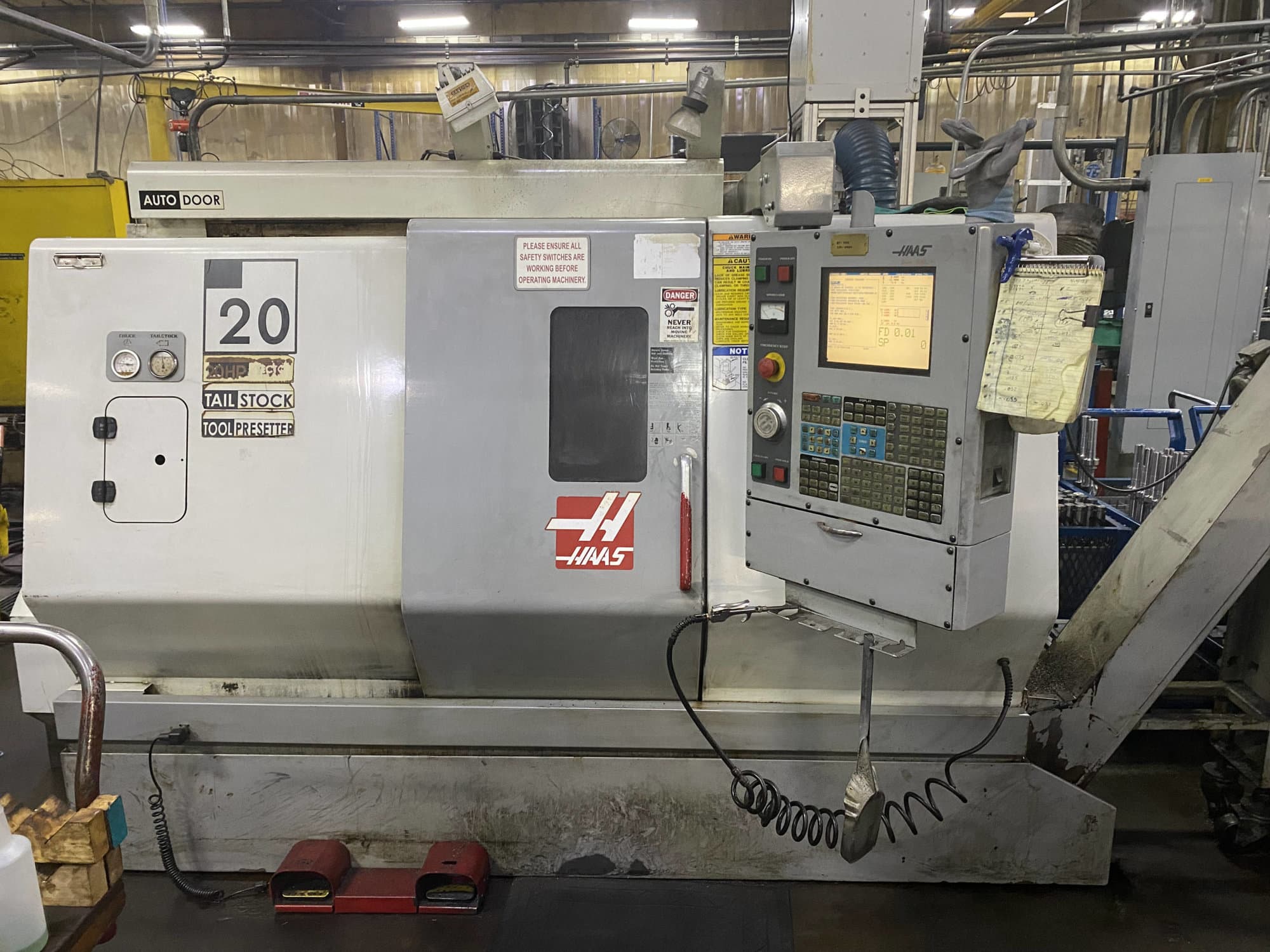Haas SL-20T CNC Lathe, 2004- Tailstock, Available Immediately