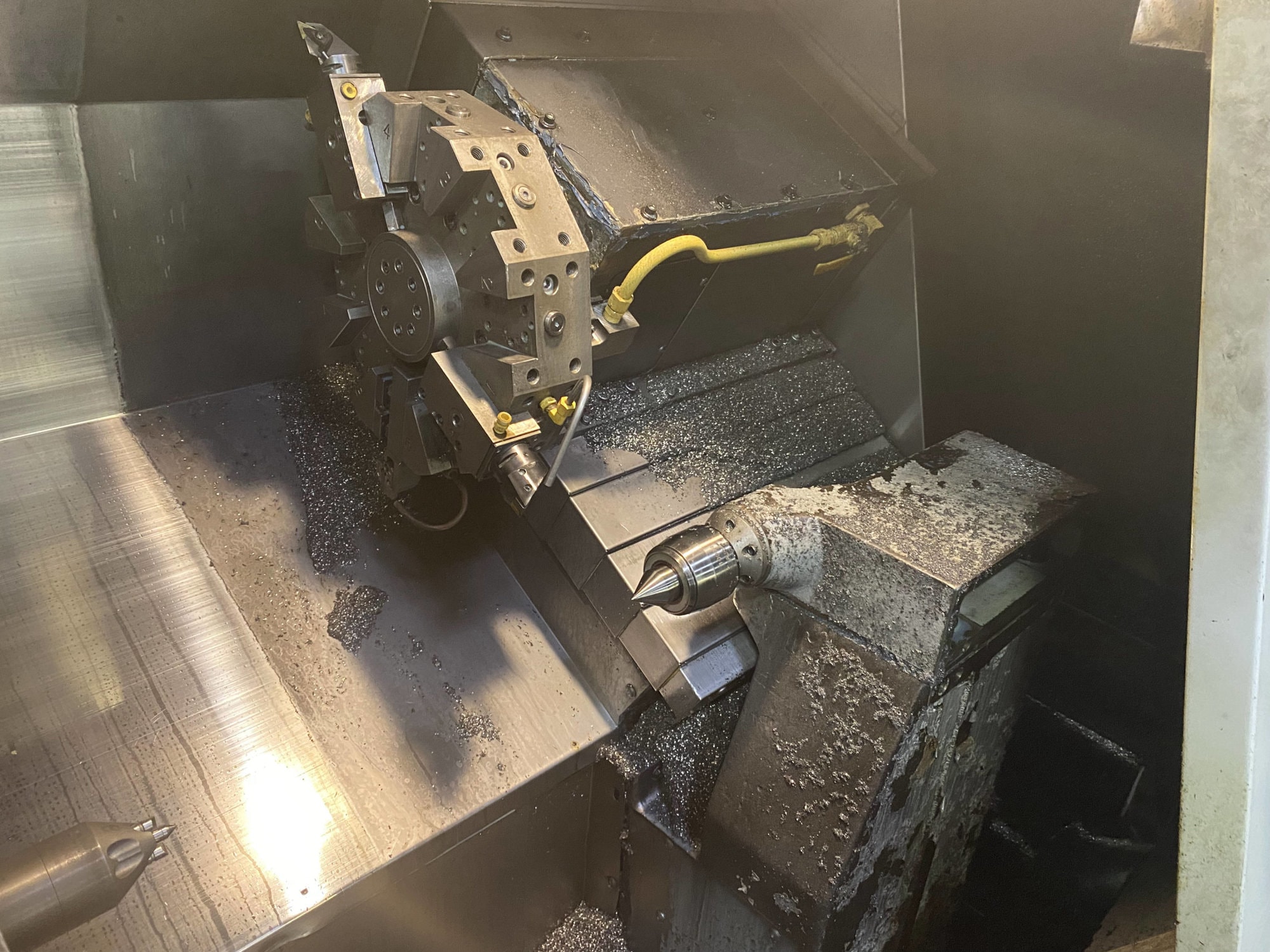 Haas SL-20T CNC Lathe, 2004- Tailstock, Available Immediately - Image 4