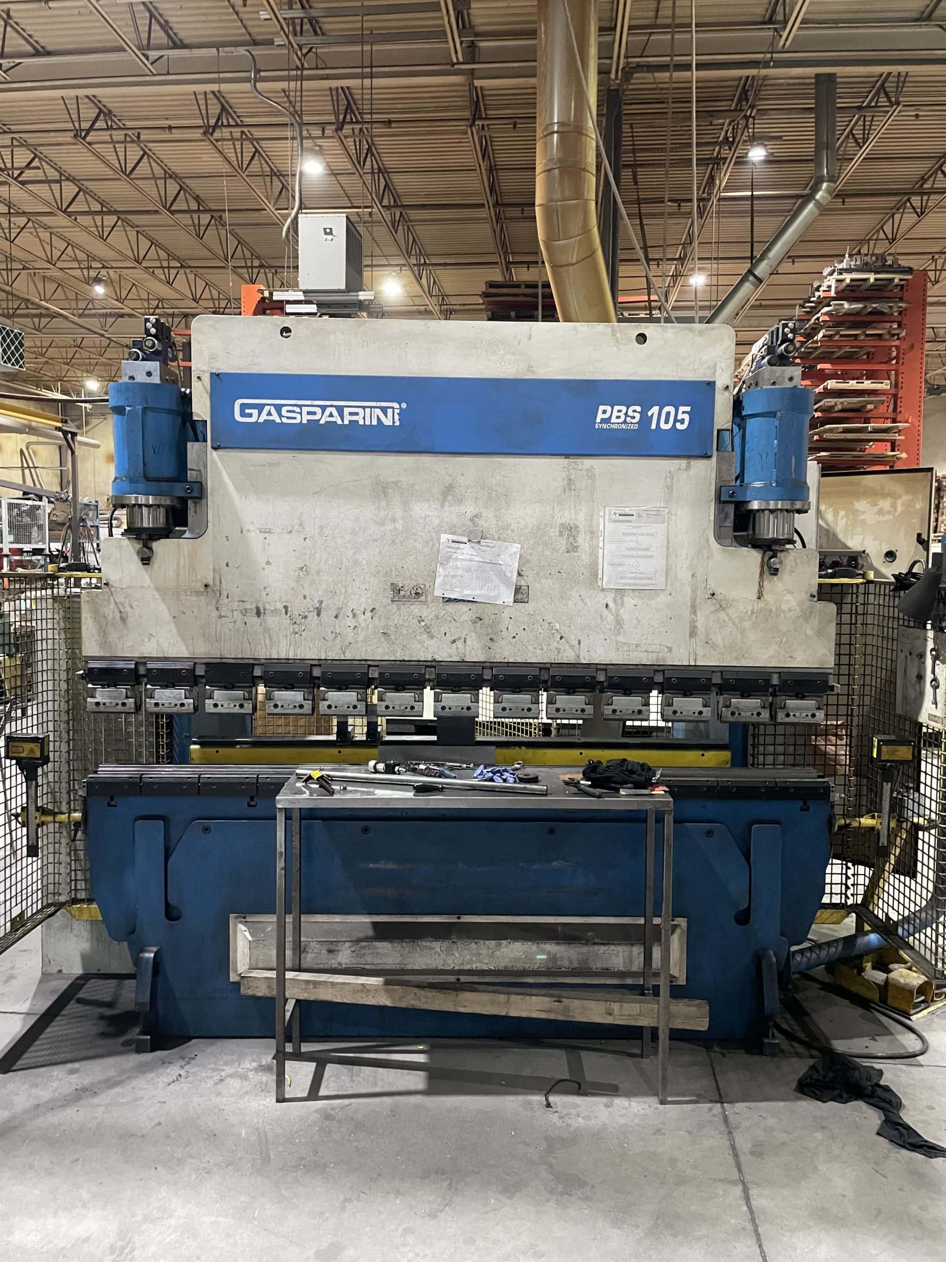 105 Ton X 8' Gasparini PBS 105/2500 CNC Press Brake