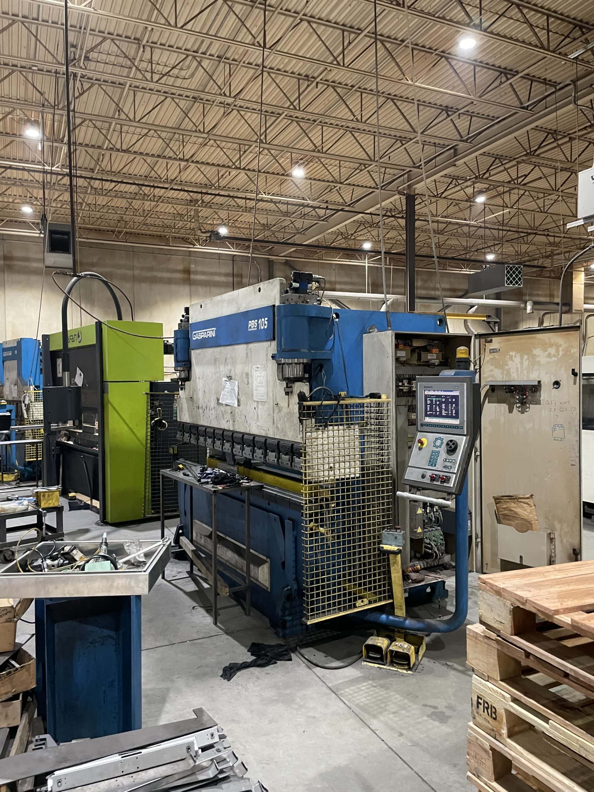 105 Ton X 8' Gasparini PBS 105/2500 CNC Press Brake - Image 3