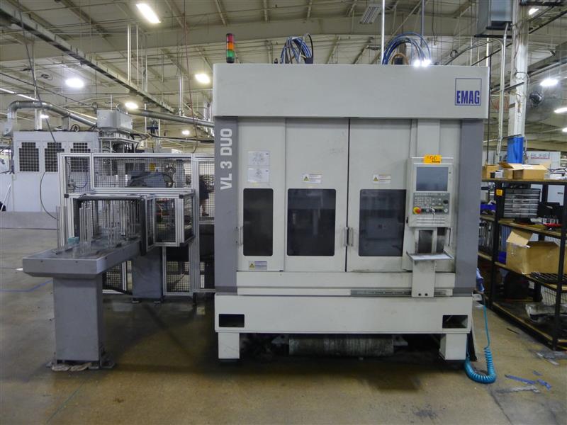 EMAG VL3DUO VTL, 2017- Fanuc Control, Dual Spindle, Manual Guide