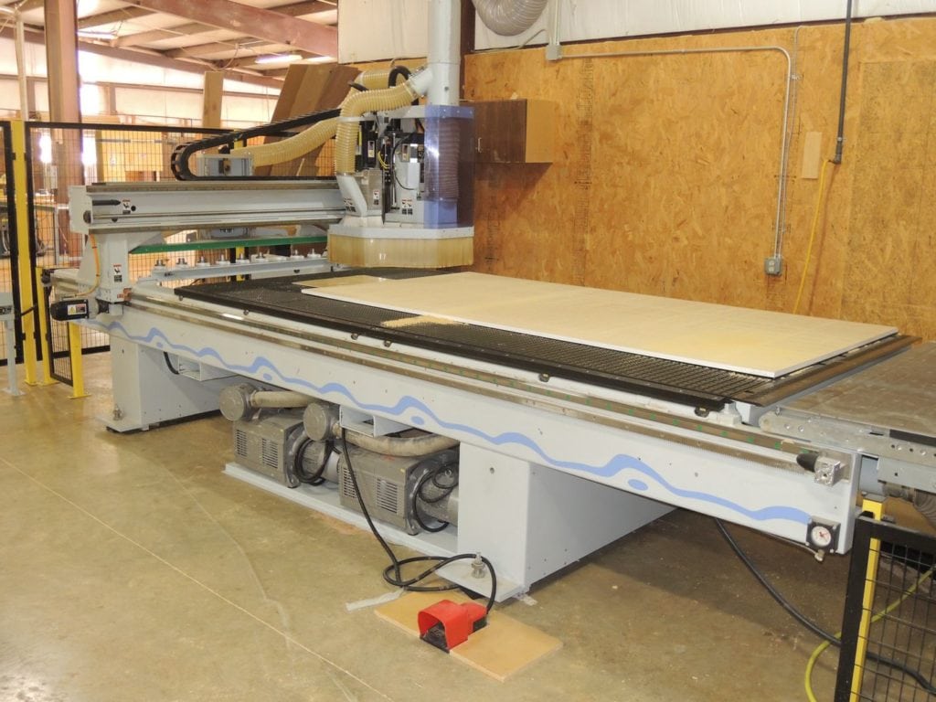 5x10 Weeke Optimat BHP008 Vantech 510 CNC Router, 2013- 16 HP Spindle, 4 Vac Pumps, Sheet Conveyor, Dust Collector