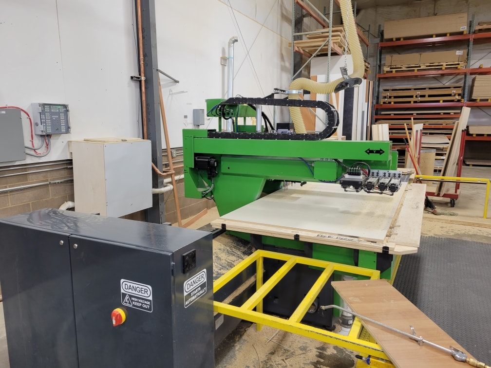 4'x12' Masterwood Project 327 CNC Router, 1998 - Rebuilt 2017, Rotary Vein Type Vacuum Pump, Automatic Tool Changer, Safety Light Beams - Image 3