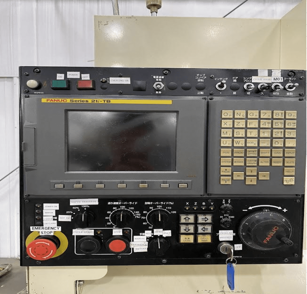 Tecno Wasino G07 CNC Gang Lathe, 2007 - Gantry Loader and Stockers, Fanuc Control - Image 2