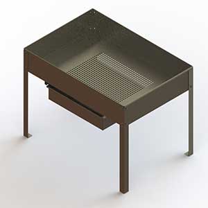 80 Quart Kettle Corn Machine with Auto Stirrer, Product Rack and Service Table - Image 3