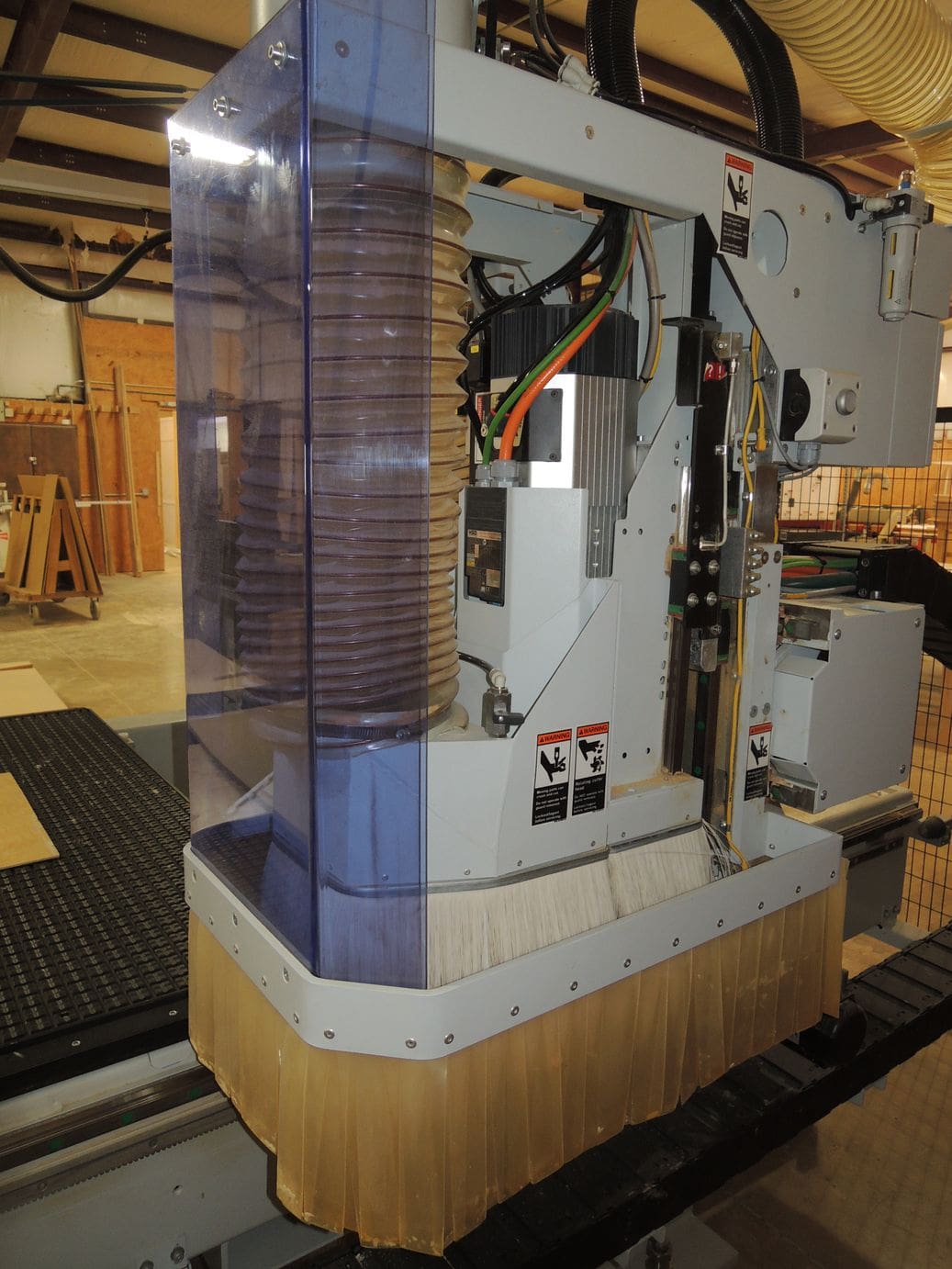 5x10 Weeke Optimat BHP008 Vantech 510 CNC Router, 2013- 16 HP Spindle, 4 Vac Pumps, Sheet Conveyor, Dust Collector - Image 10