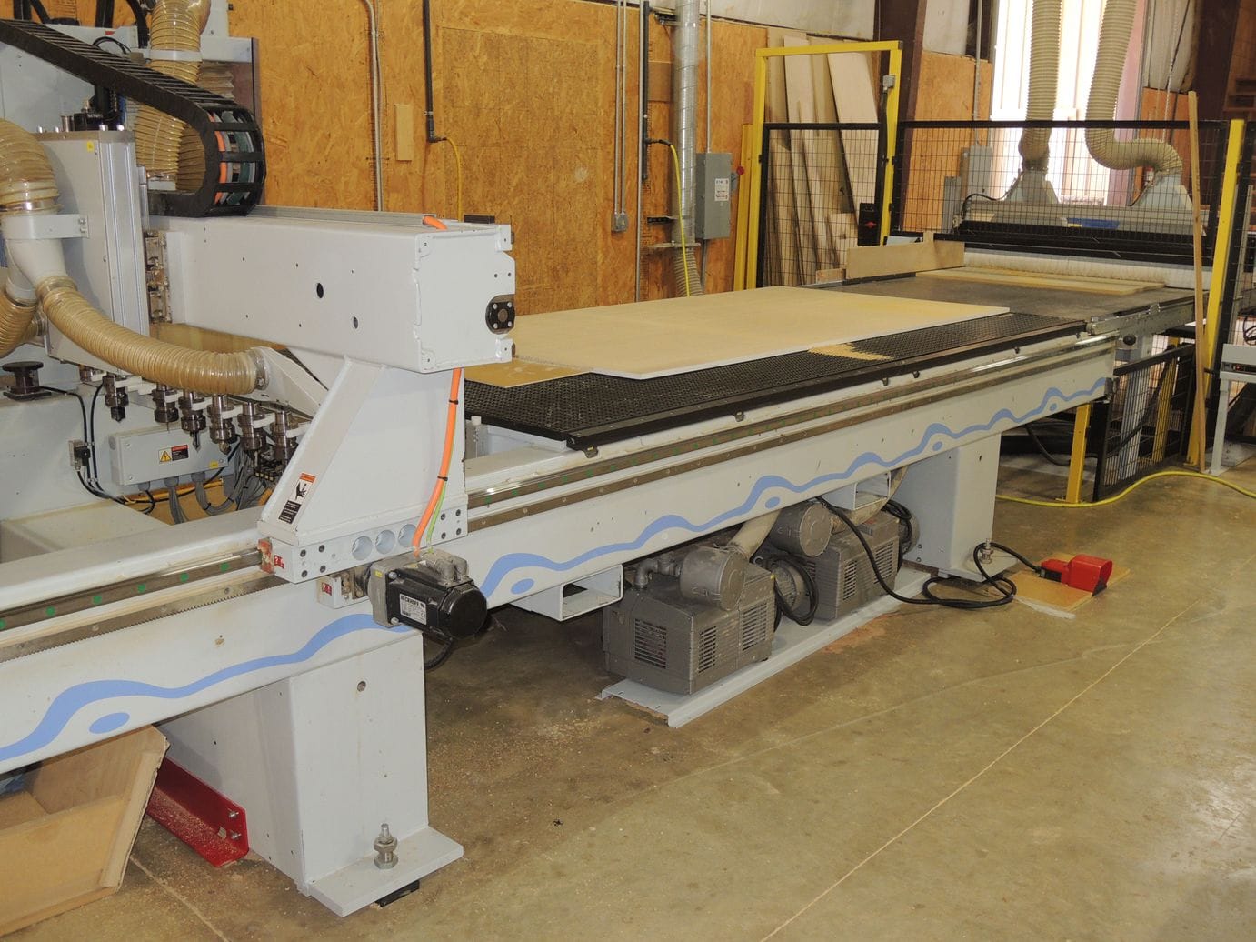 5x10 Weeke Optimat BHP008 Vantech 510 CNC Router, 2013- 16 HP Spindle, 4 Vac Pumps, Sheet Conveyor, Dust Collector - Image 2