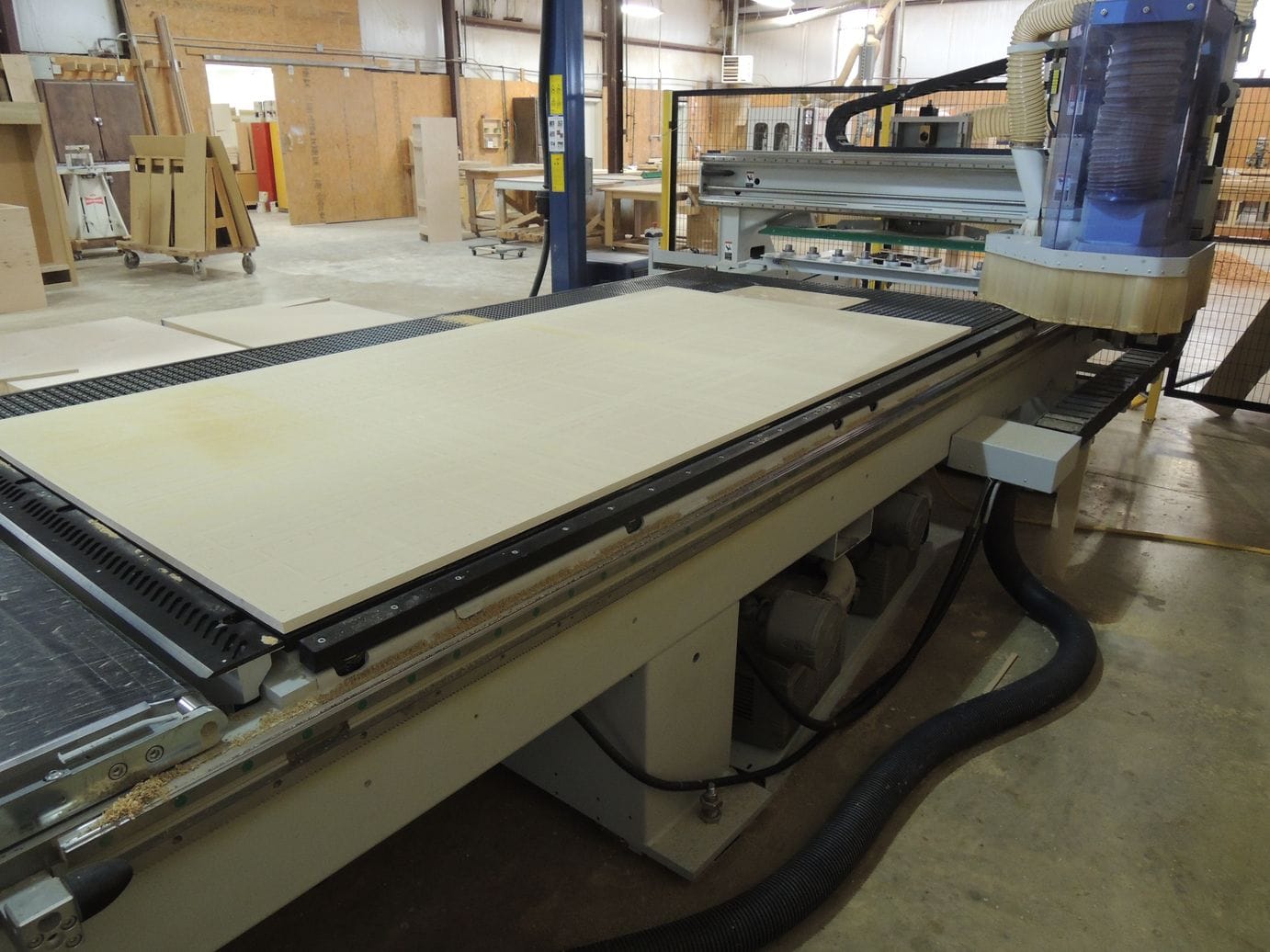 5x10 Weeke Optimat BHP008 Vantech 510 CNC Router, 2013- 16 HP Spindle, 4 Vac Pumps, Sheet Conveyor, Dust Collector - Image 4