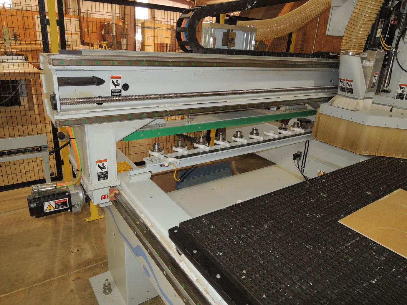 5x10 Weeke Optimat BHP008 Vantech 510 CNC Router, 2013- 16 HP Spindle, 4 Vac Pumps, Sheet Conveyor, Dust Collector - Image 6