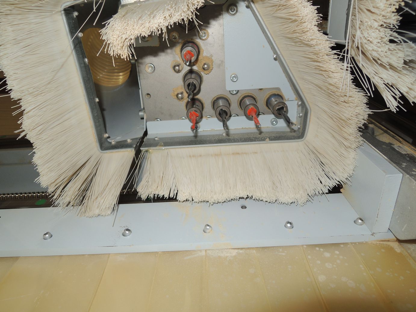 5x10 Weeke Optimat BHP008 Vantech 510 CNC Router, 2013- 16 HP Spindle, 4 Vac Pumps, Sheet Conveyor, Dust Collector - Image 9
