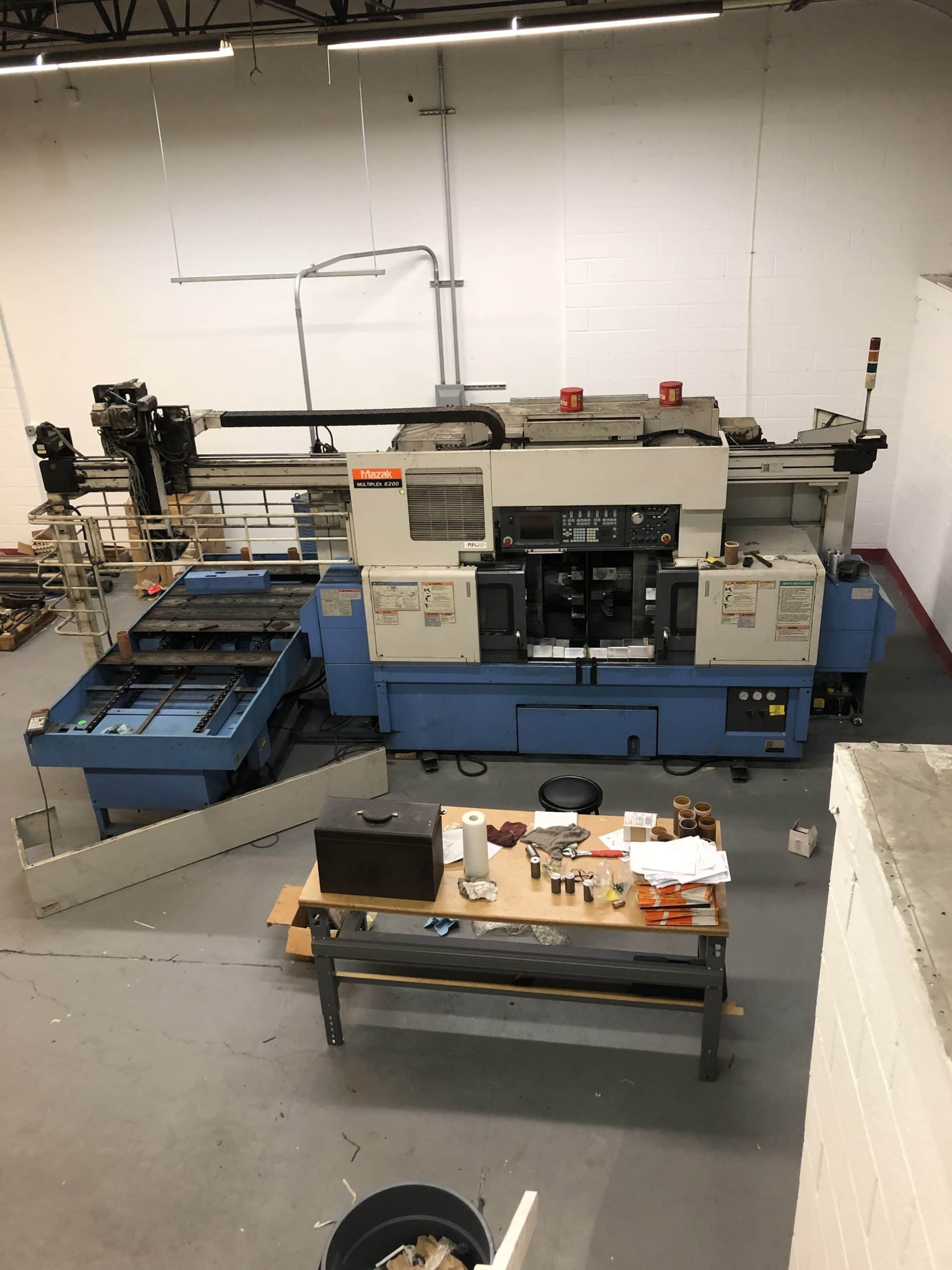 Mazak Multiplex 6200 CNC Lathe, 2000- Gantry, 8" chucks, C axis , live Tooling - Image 7