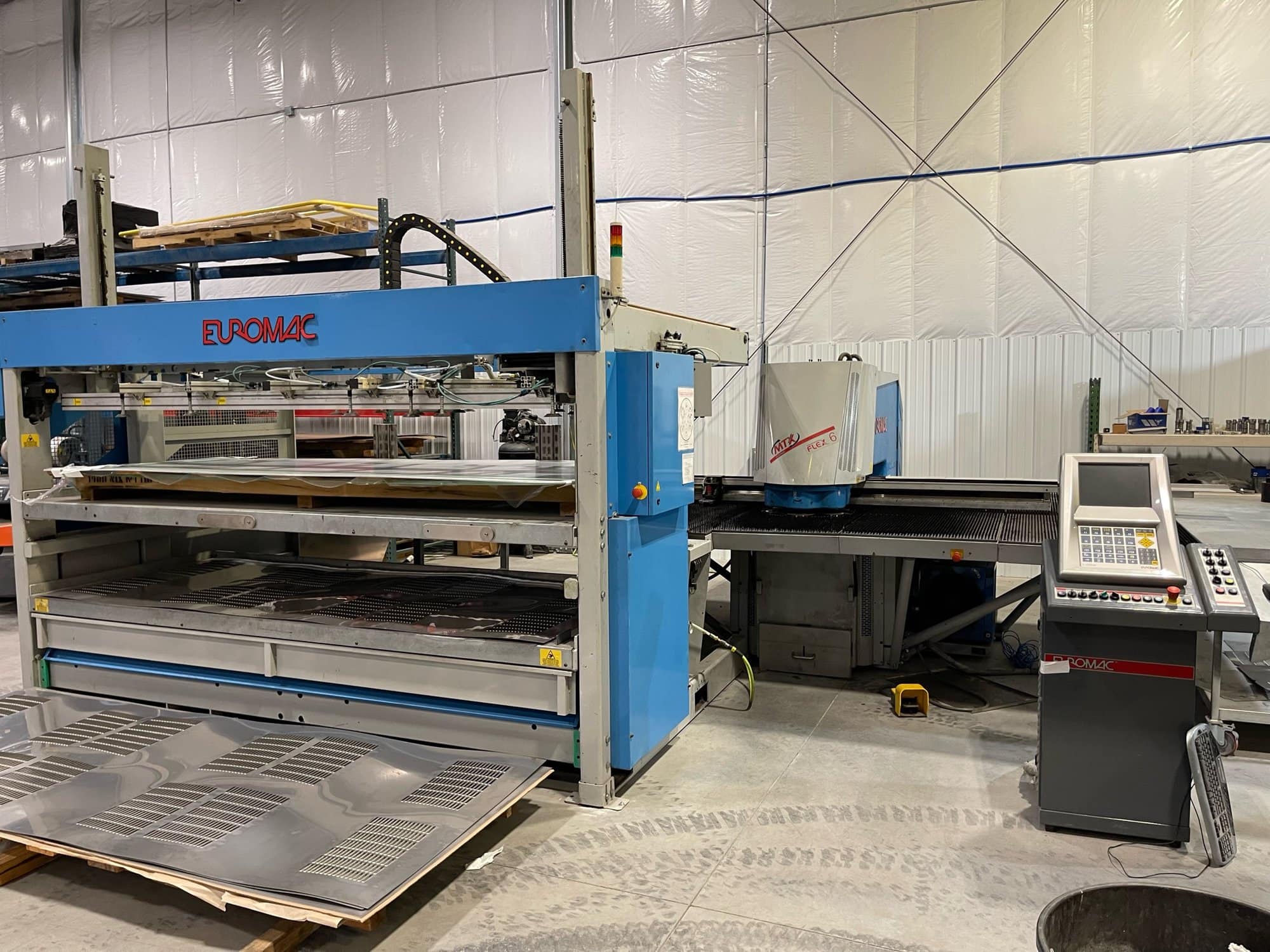 33 Ton Euromac MTX Plus Flex 6 Turret Punching Machine, 2010- Load/Unload System