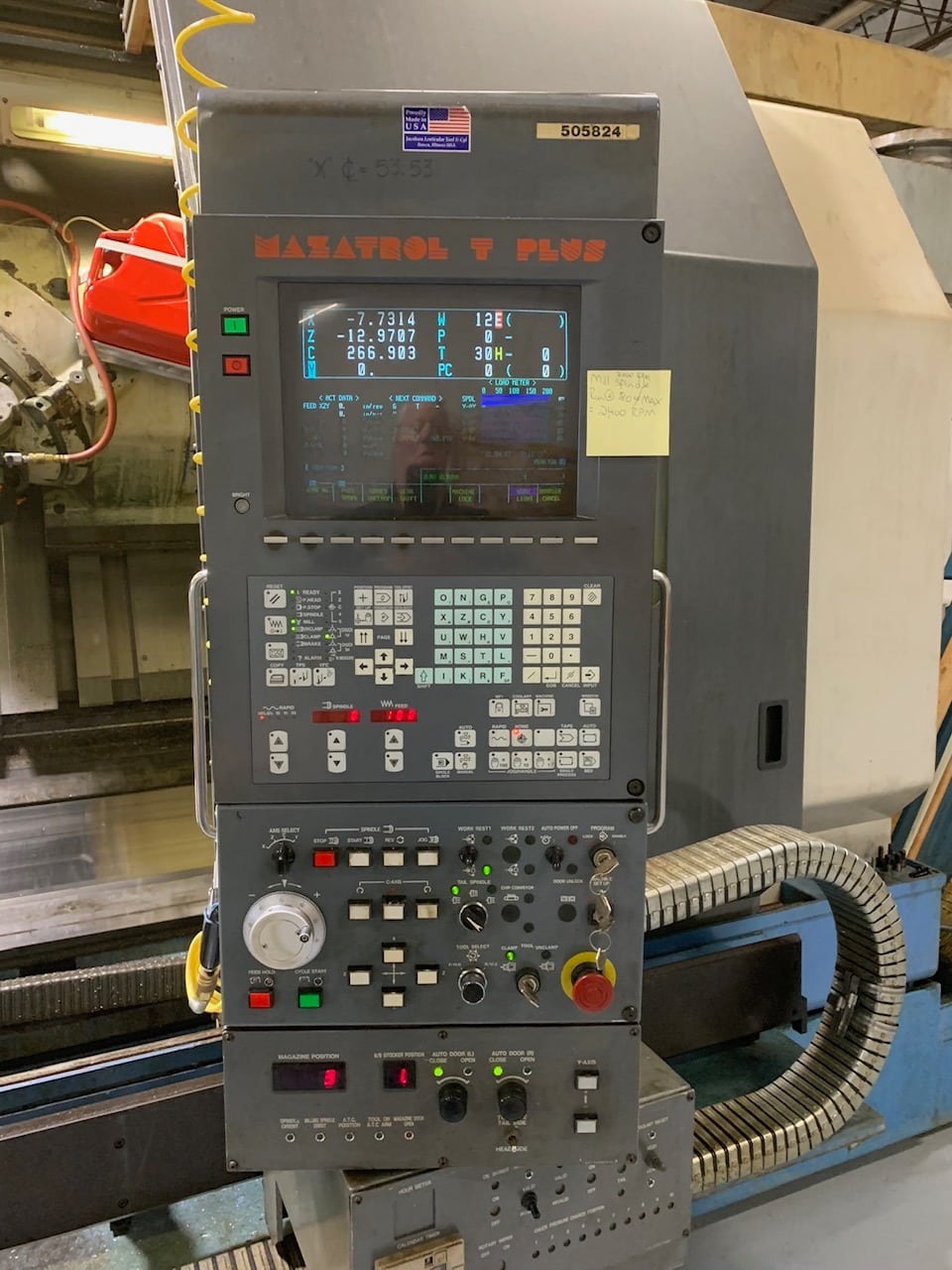Mazak Integrex 70Y/3000 CNC Multi Axis Lathe, 1998 - C Axis, Mill Tapping, Chip Blaster, Tooling - Image 2