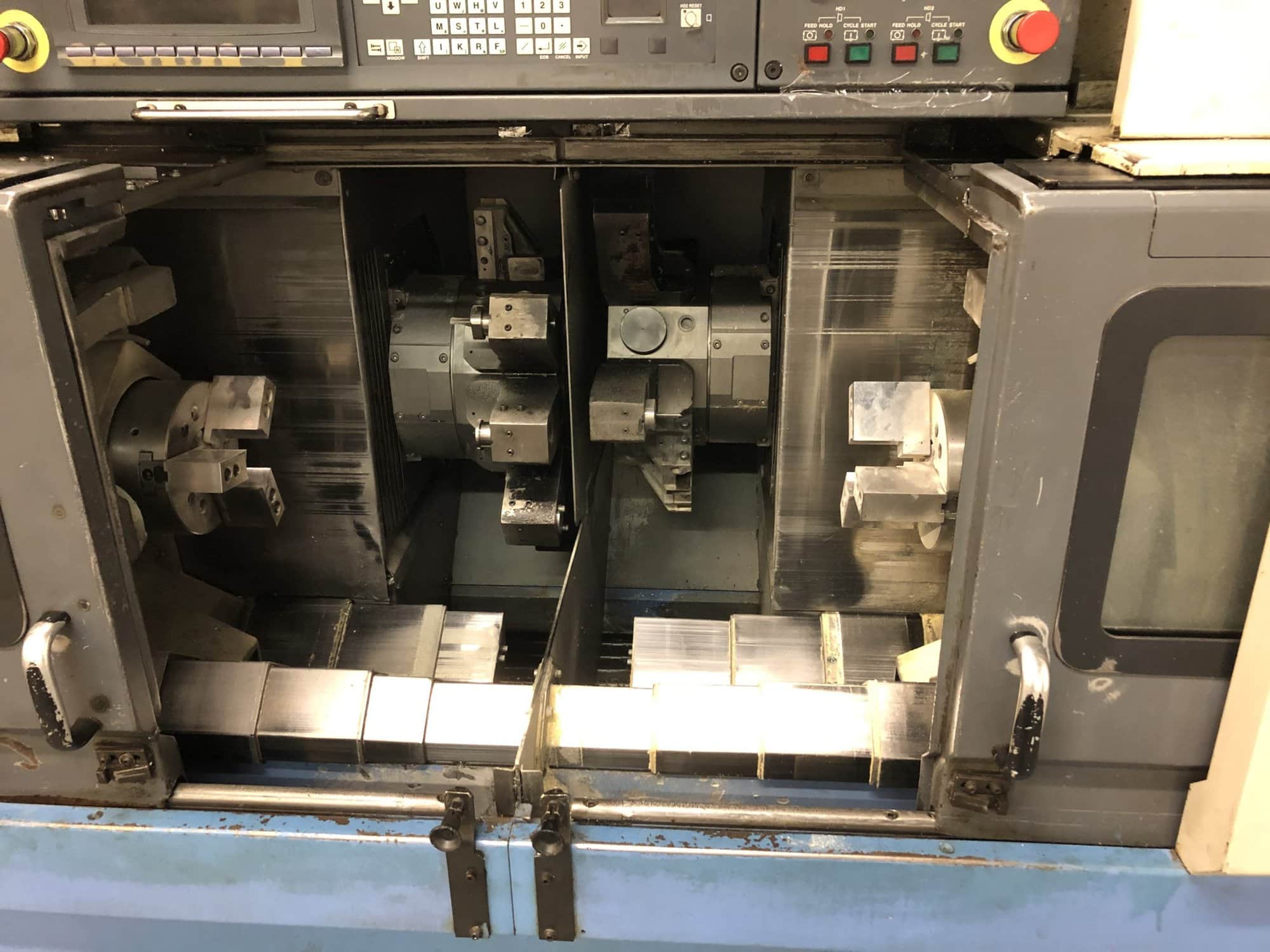 Mazak Multiplex 6200 CNC Lathe, 2000- Gantry, 8" chucks, C axis , live Tooling - Image 2