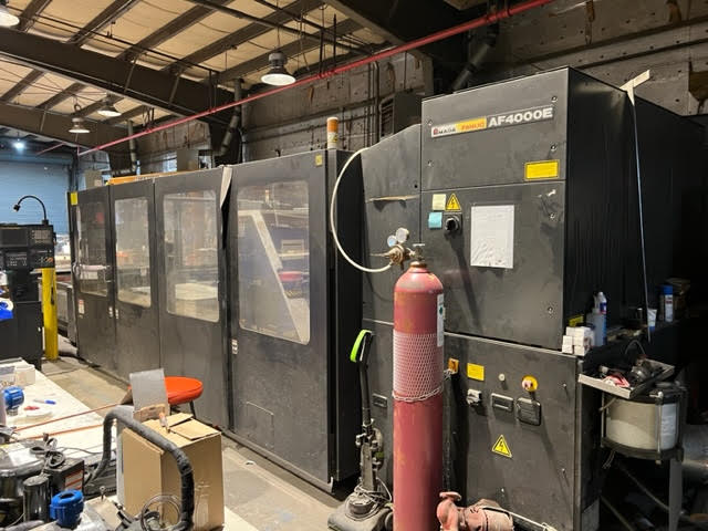 4000 watt Amada FO-3015 CO2 Laser, 2001 - 5' x 10' Table