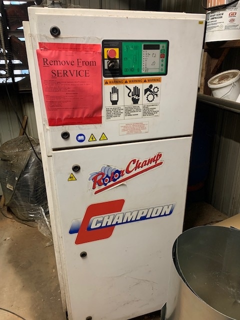 Champion RotoChamp RCS50 50HP Rotary Screw Air Compressor, 2000 - Regularly Maintained