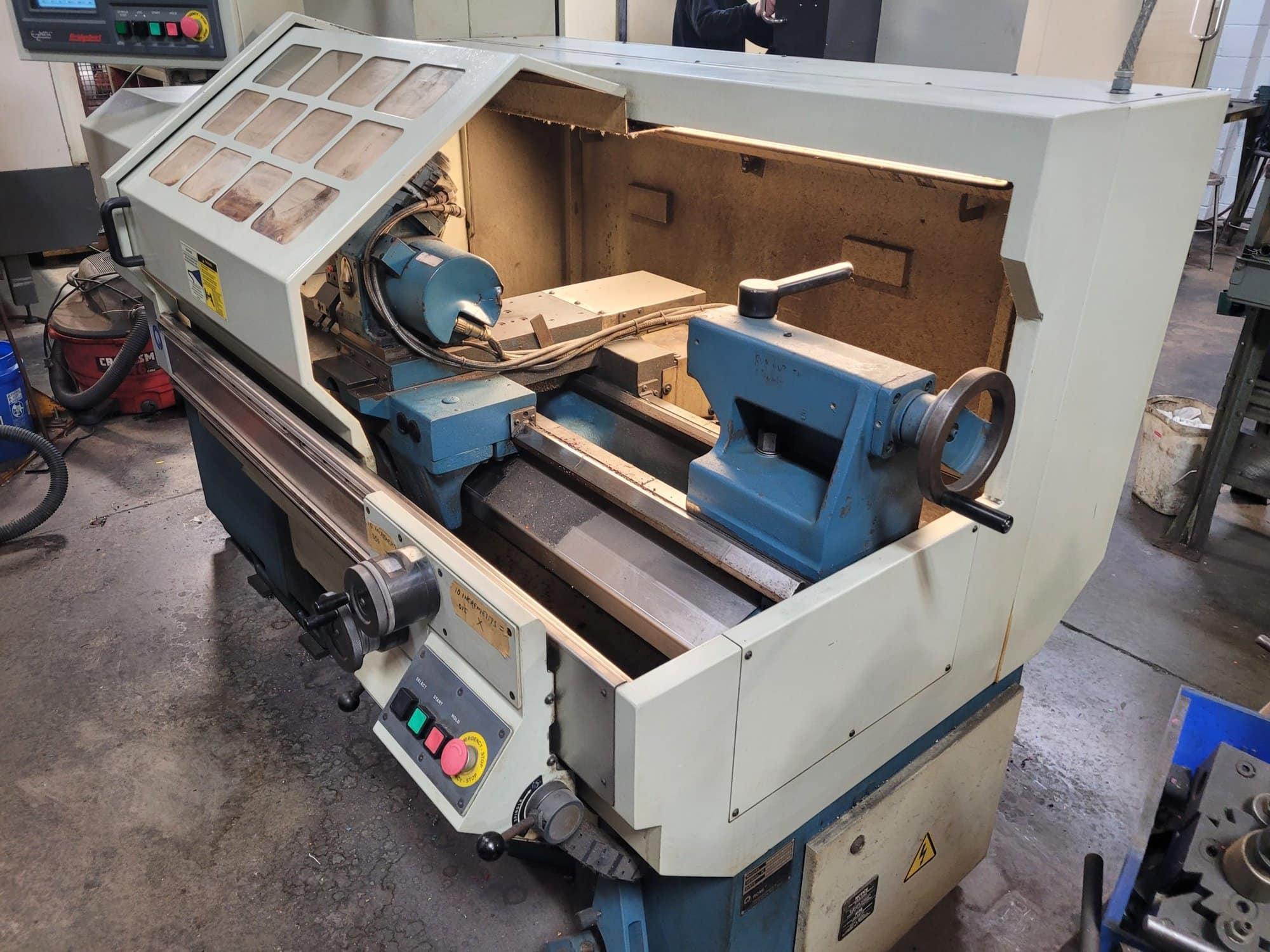 Bridgeport Romi EZ-Path S CNC Teach Lathe, 1998- 18" x 40", 2" Bore